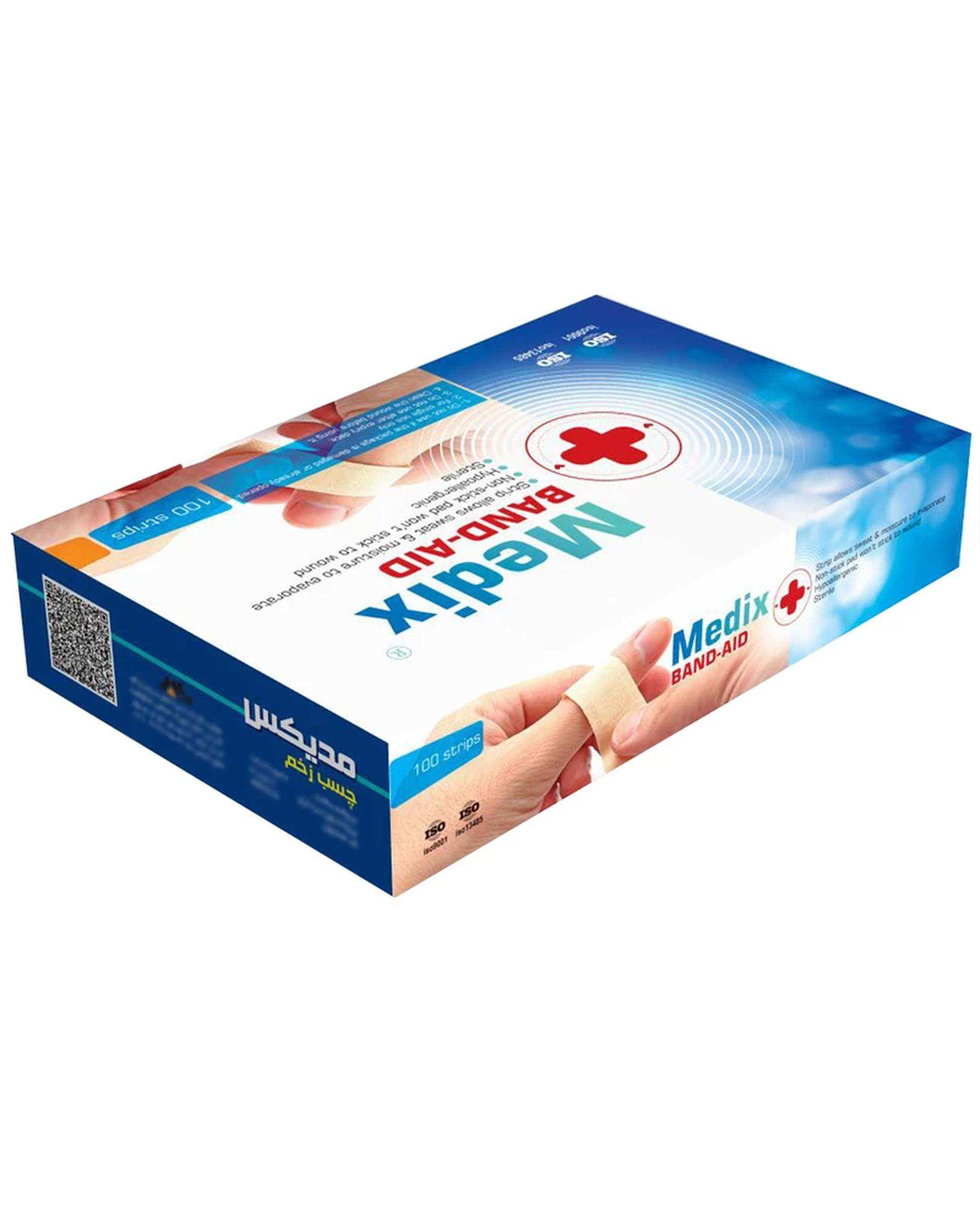 چسب زخم مدیکس Medix بسته 100 عددی کد CH100