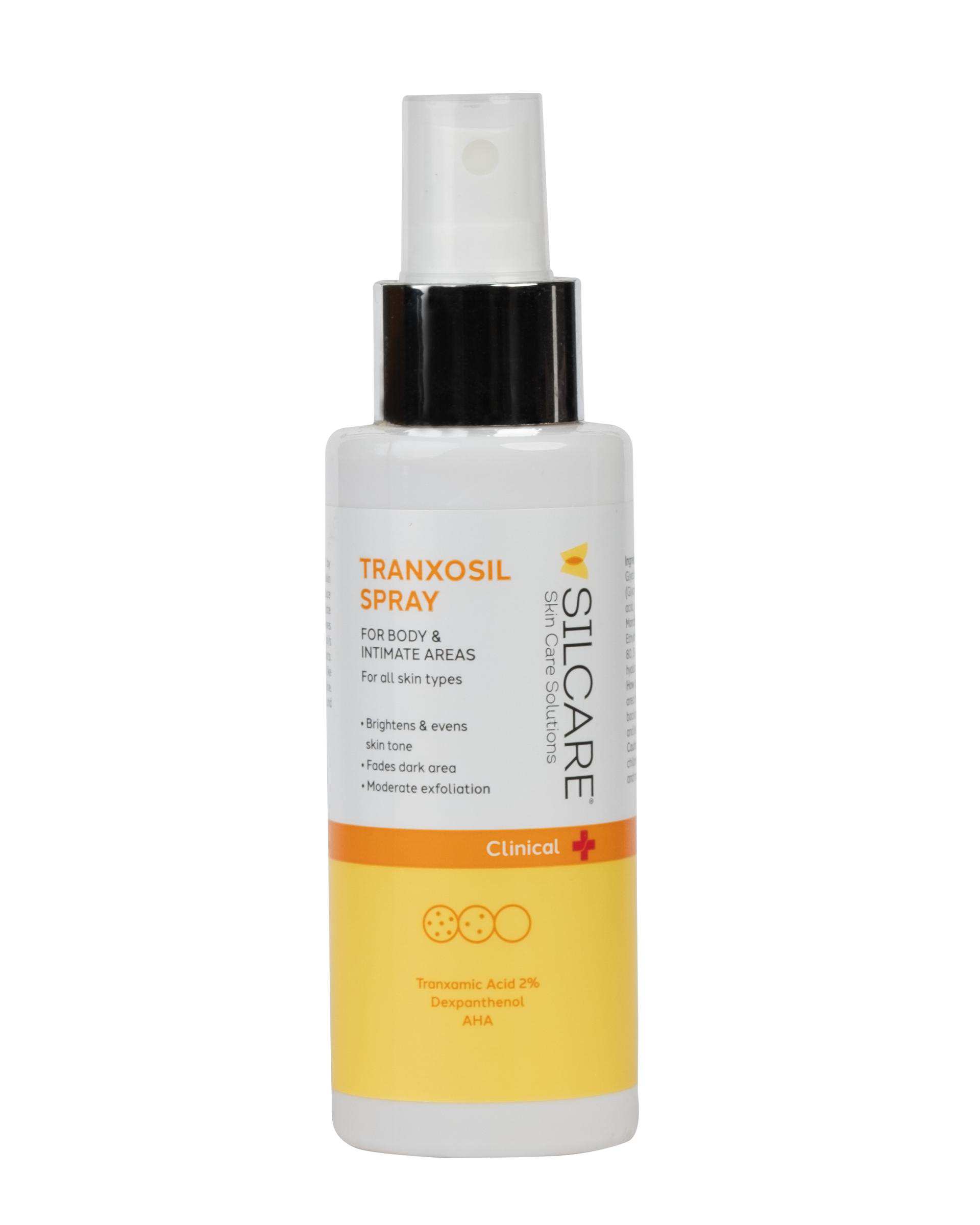 اسپری روشن کننده بدن و نواحی حساس سیلکر Silcare مدل ترانزوسیل حجم 120ml