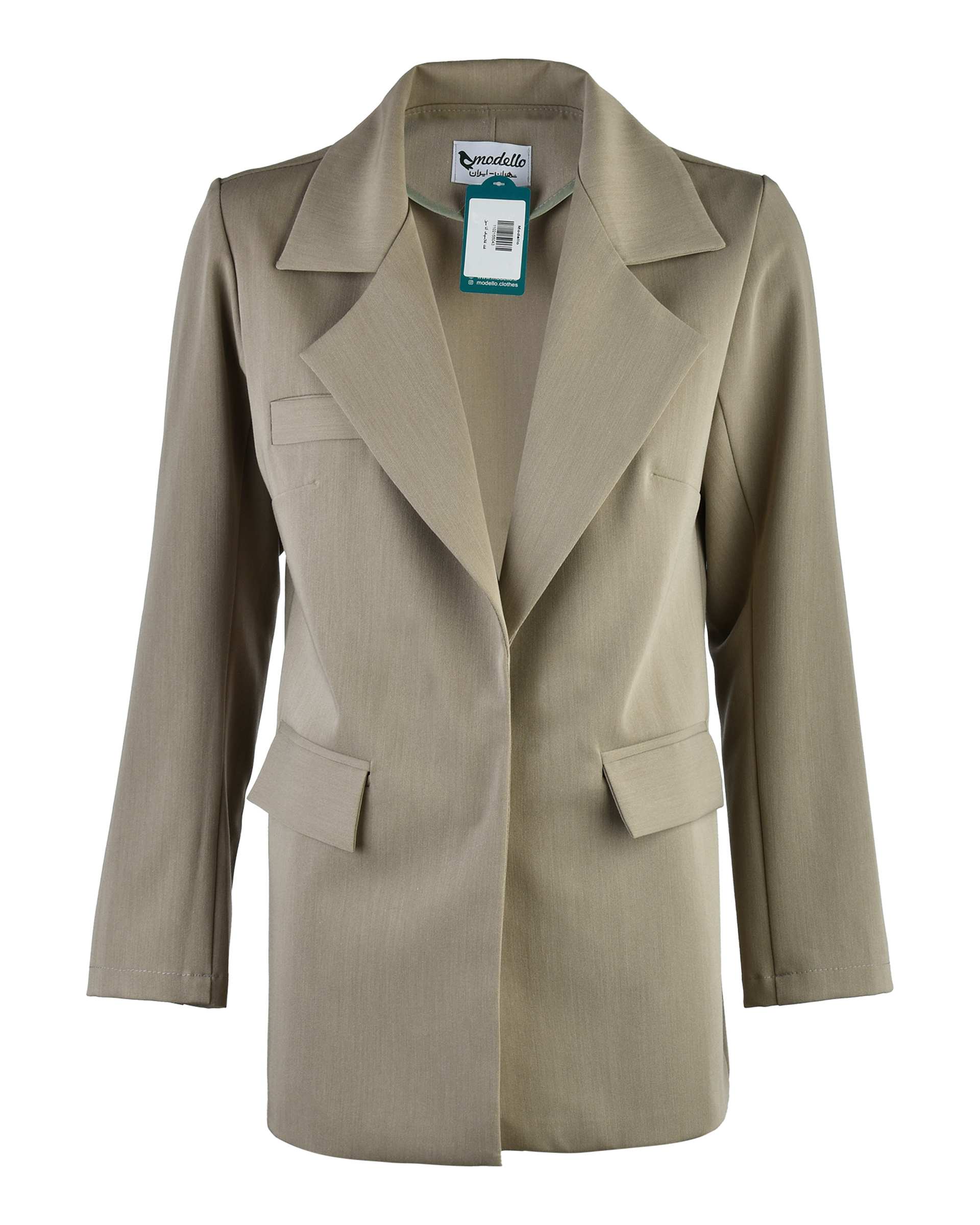 کت زنانه کلاسیک سبز مدلو Modello مدل آنا