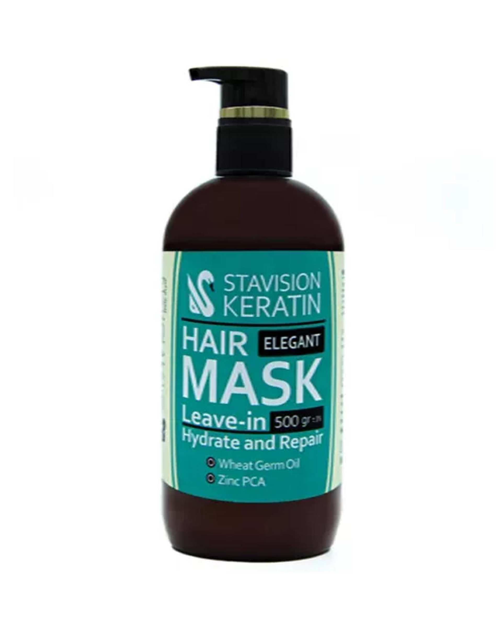 ماسک مو آبرسان و ترمیم کننده بدون آبکشی استاویژن Estavision حاوی کراتین 500ml