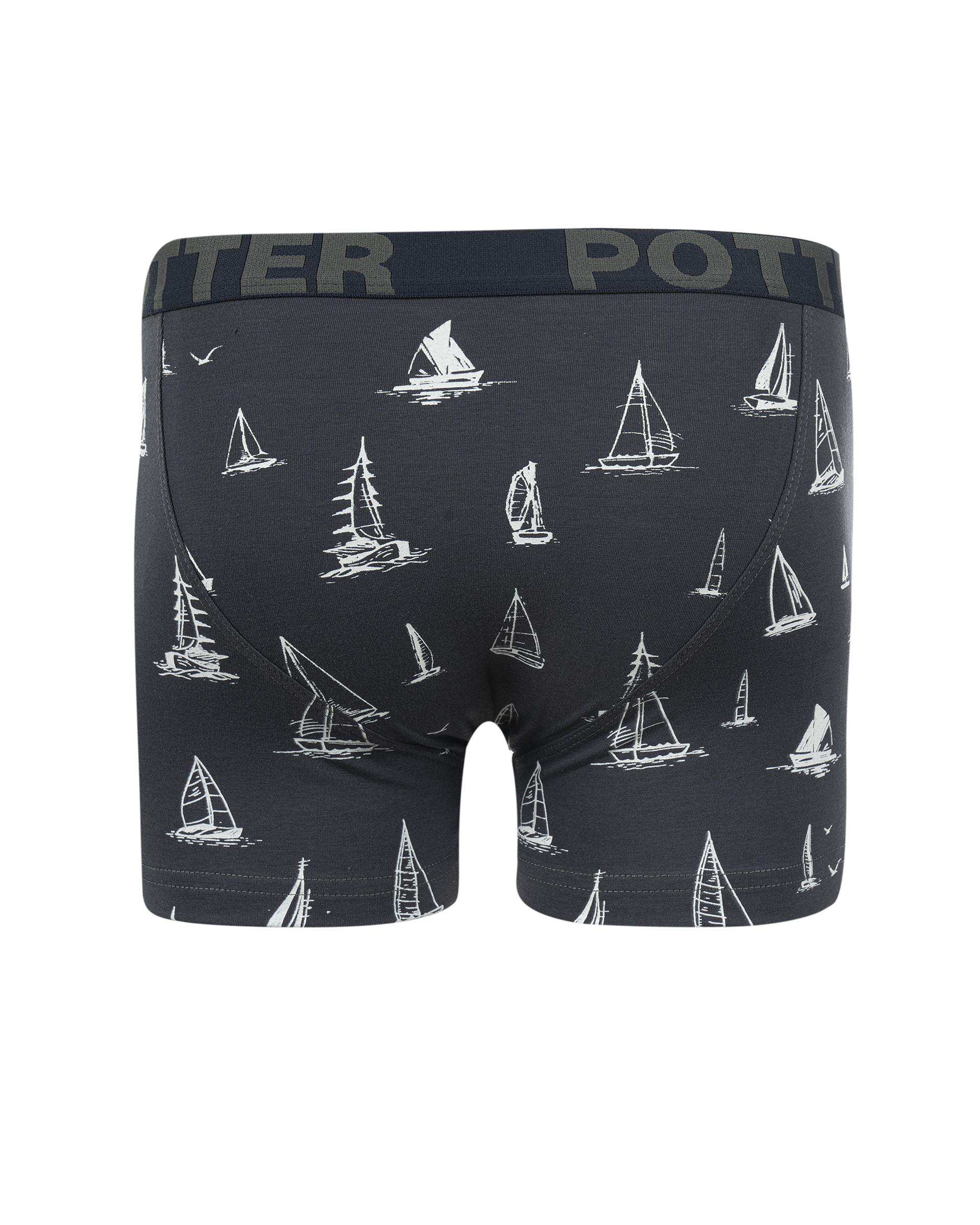 شورت پادار مردانه کش پهن نوک مدادی پاتر Potter طرح قایق کد 107