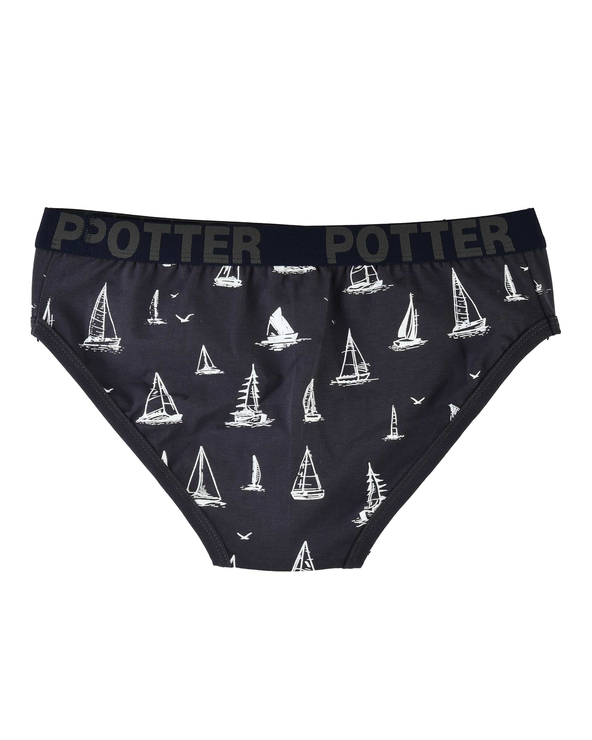 شورت مردانه اسلیپ کش پهن نوک مدادی پاتر Potter طرح قایق کد 108