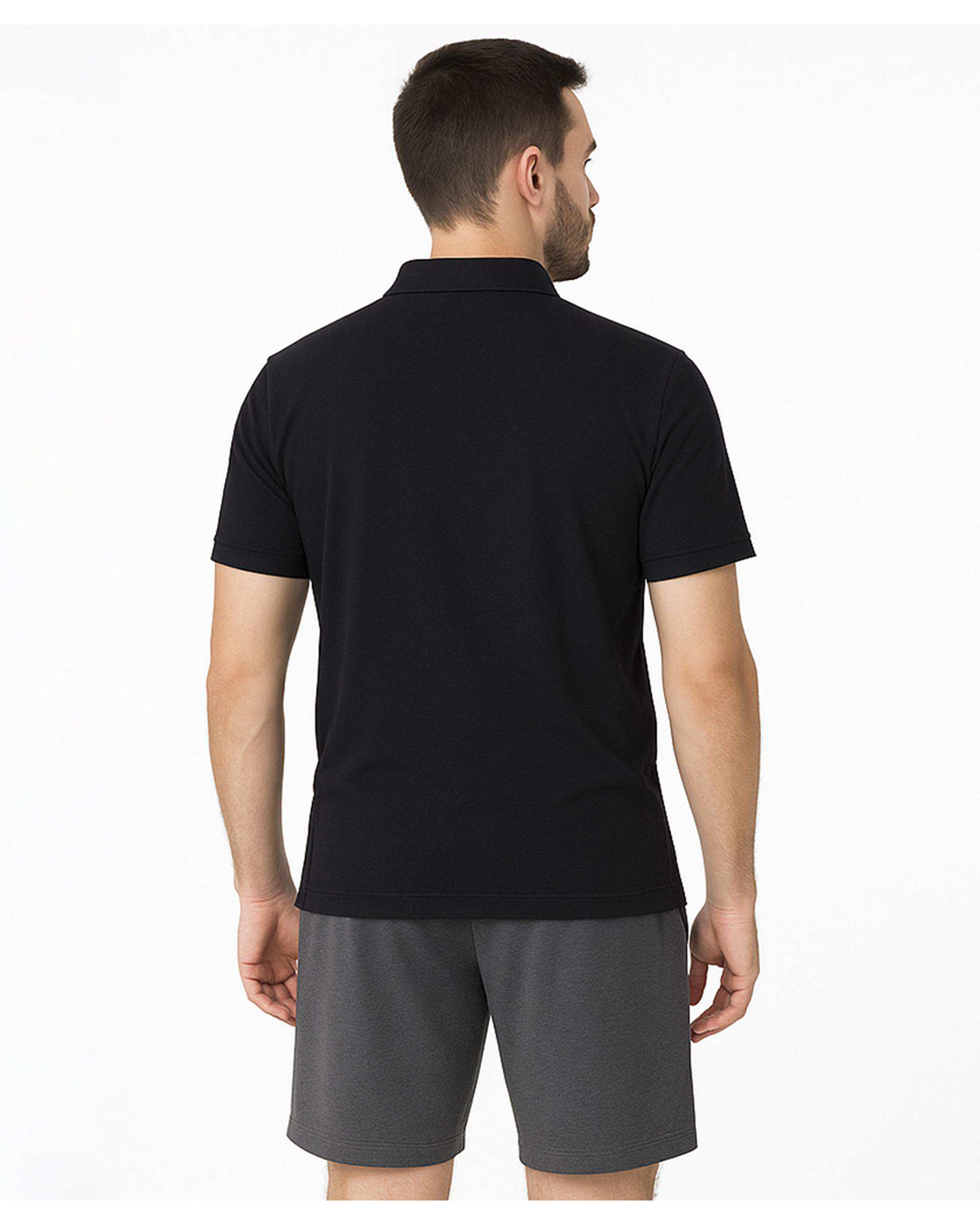 پولوشرت مردانه زیپ دار مشکی پاتر Potter کد 145