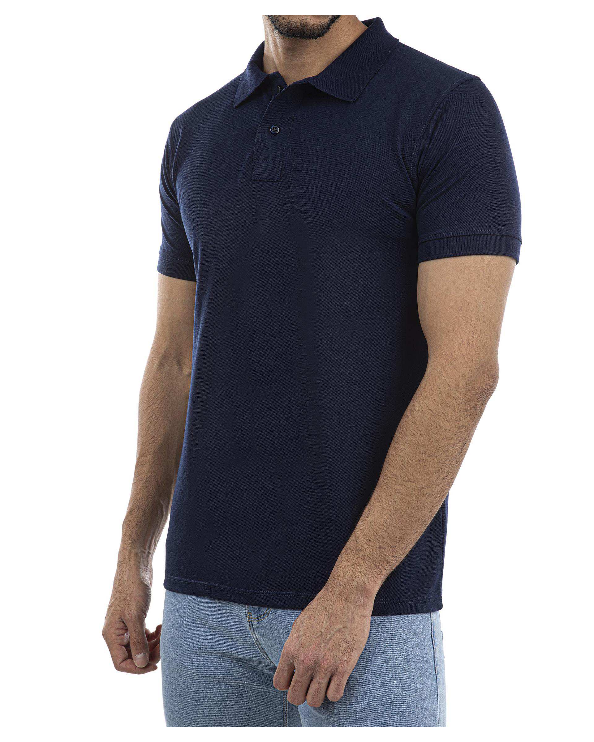 پولوشرت مردانه سرمه ای تیره پاتر Potter کد 146