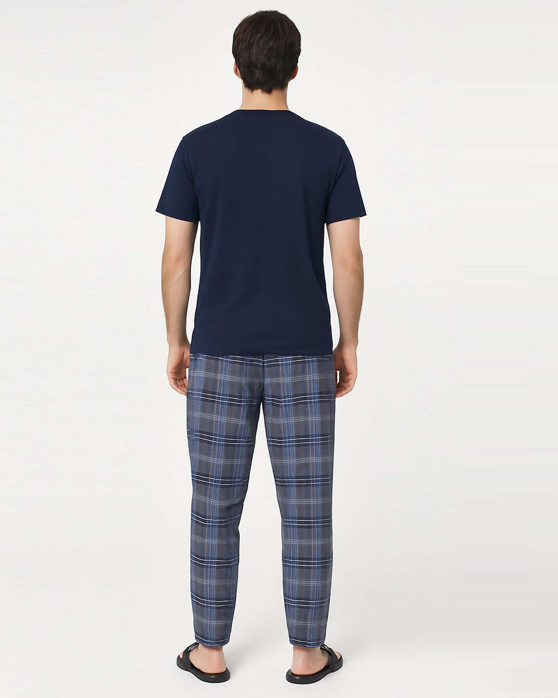 ست تی شرت و شلوار راحتی مردانه سرمه ای پاتر Potter کد 148