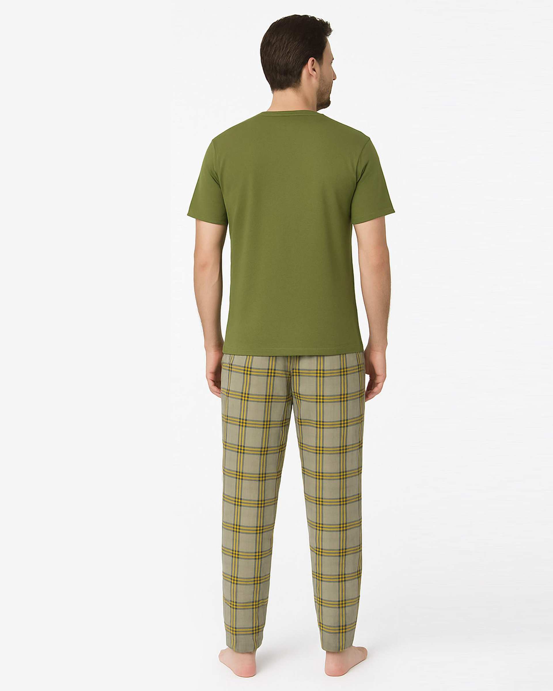 ست تی شرت و شلوار راحتی مردانه سبز سدری پاتر Potter کد 148