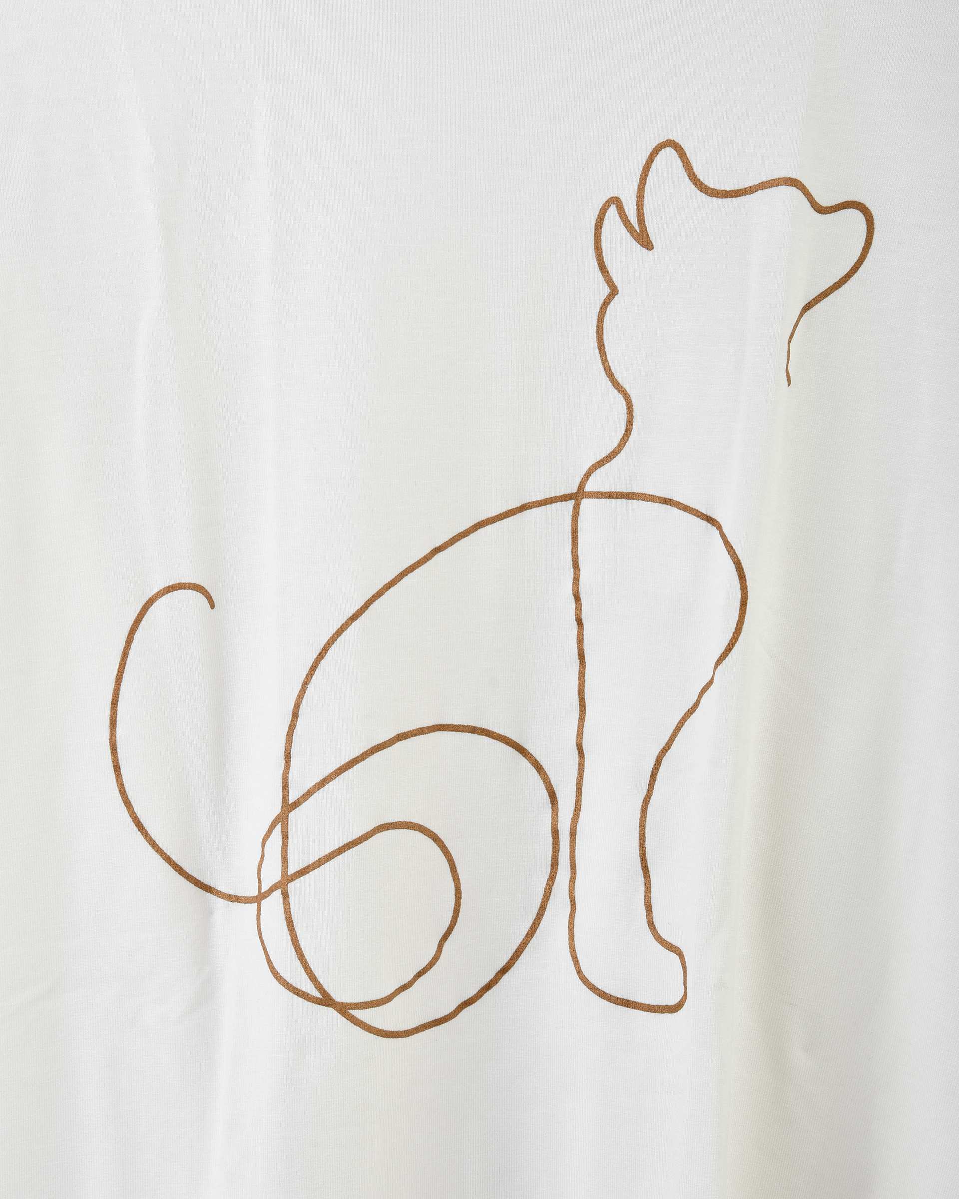 ست تی شرت و شلوار راحتی زنانه طلایی طرح گربه پاتر Potter کد 924