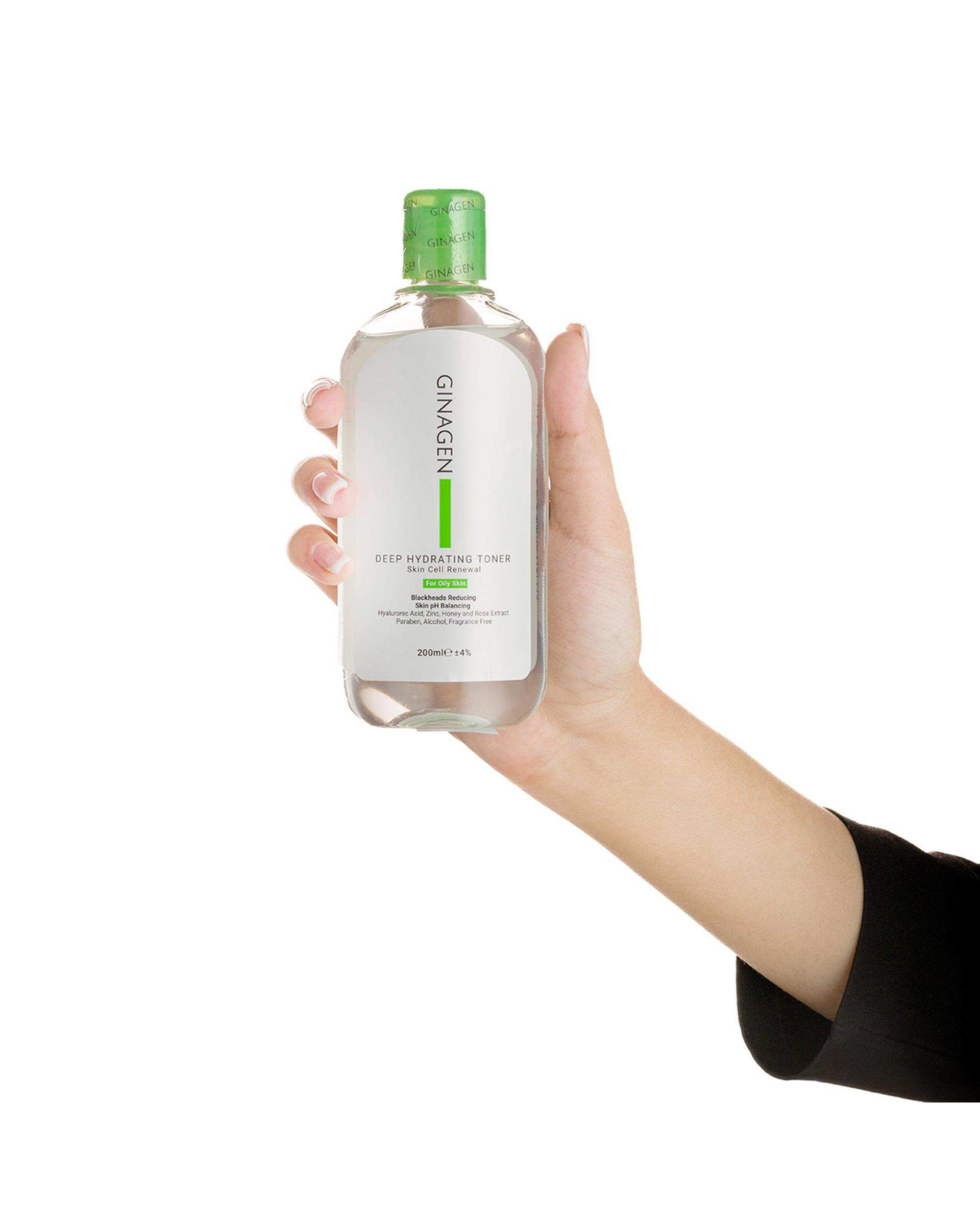 تونر صورت ژیناژن Ginagen مخصوص پوست چرب 200ml