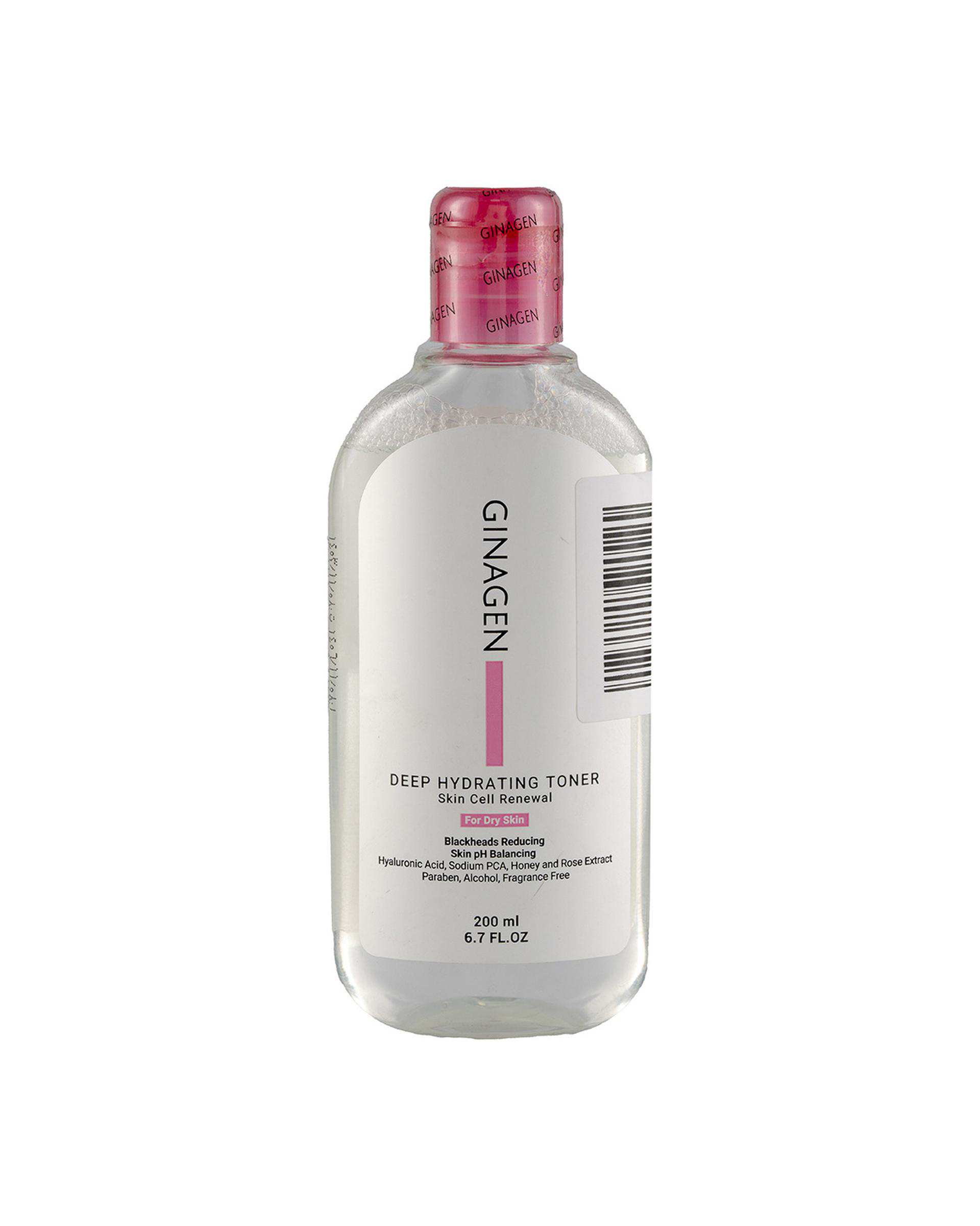 تونر صورت ژیناژن Ginagen مناسب پوست خشک 200ml