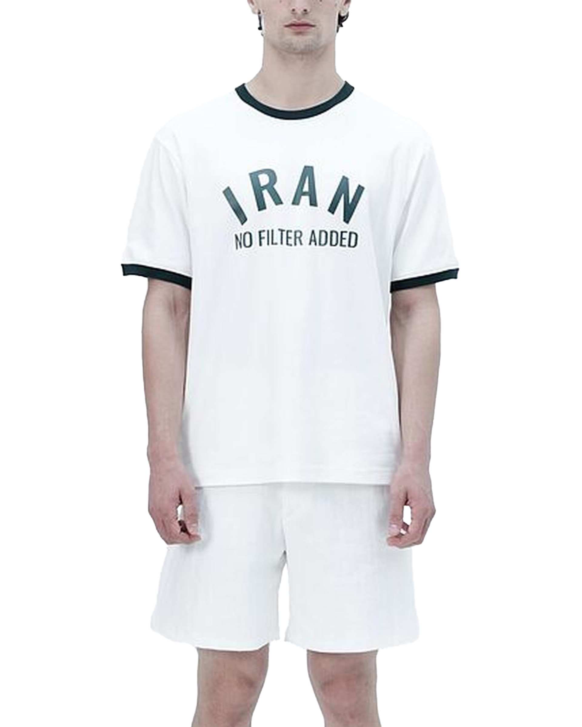 تی شرت مردانه سفید نفیر ور Nafir Wear مدل ایران کد 5110104