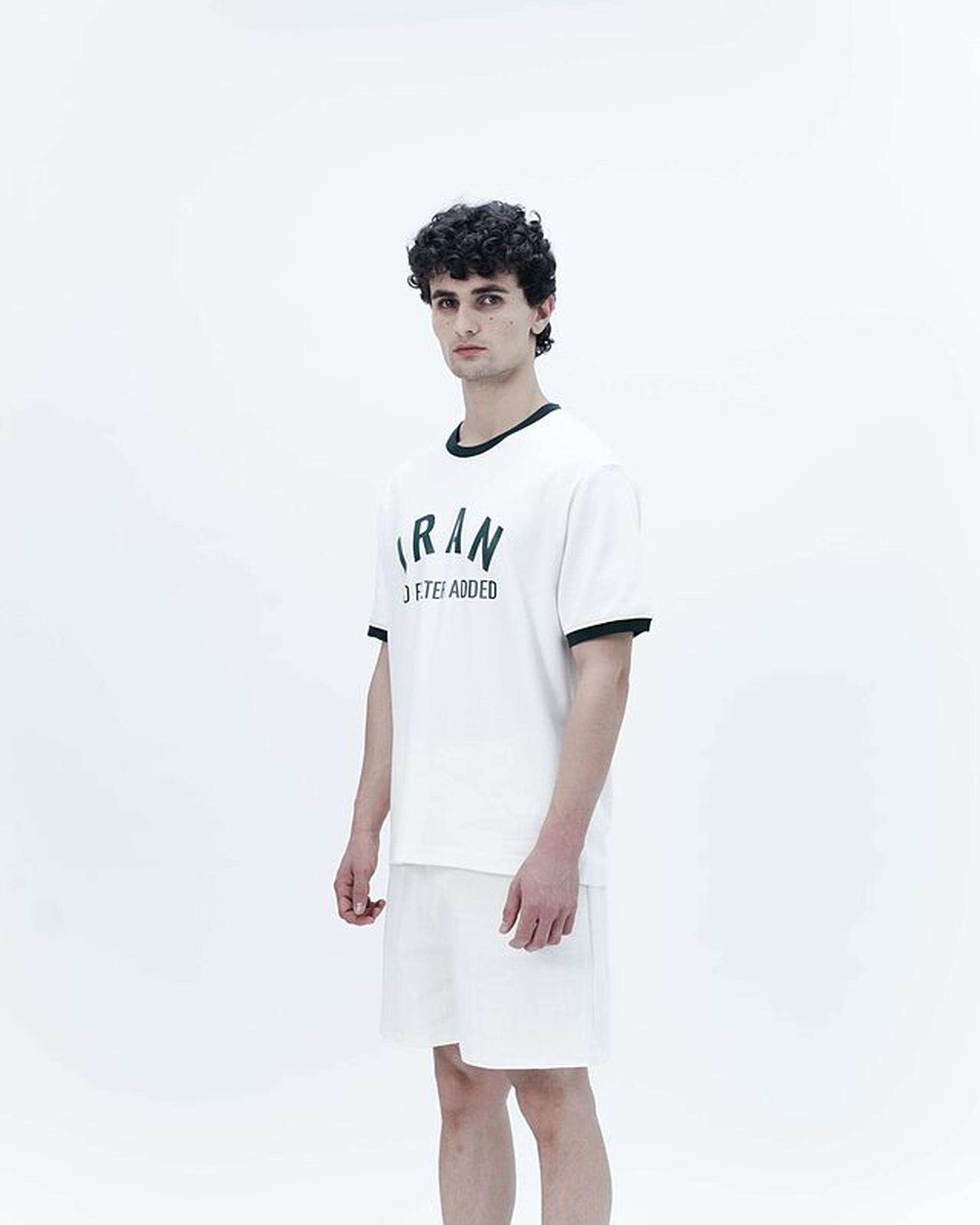 تی شرت مردانه سفید نفیر ور Nafir Wear مدل ایران کد 5110104