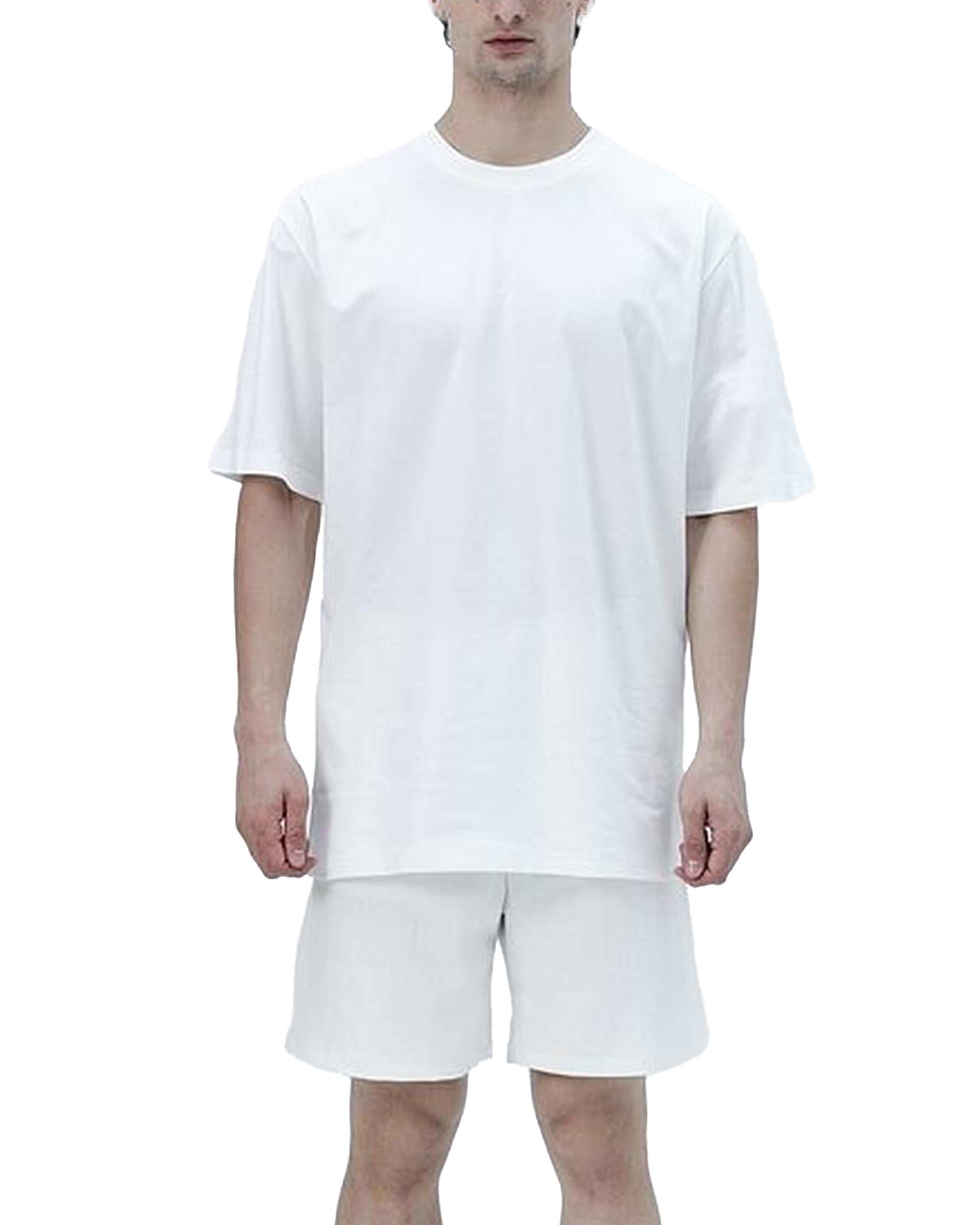 تی شرت مردانه سفید نفیر ور Nafir Wear مدل الگوریتم کد 5110302