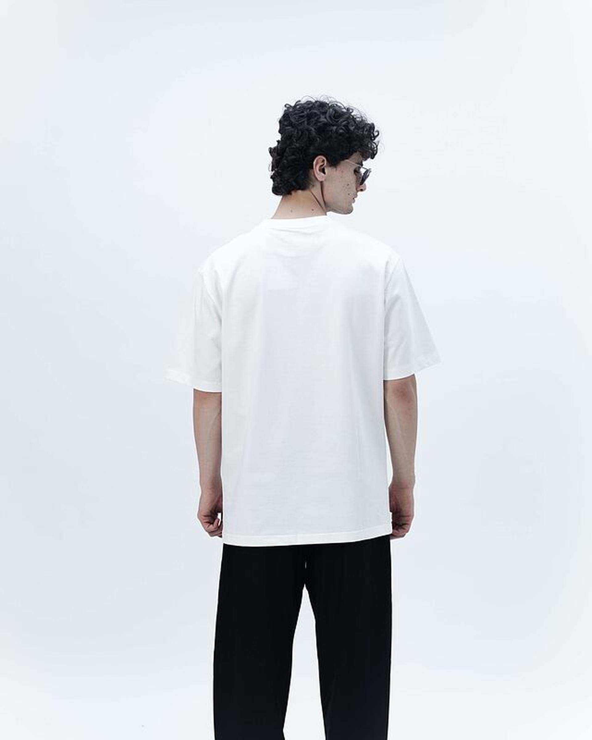 تی شرت مردانه سفید نفیر ور Nafir Wear مدل لگاسی کد 5110502