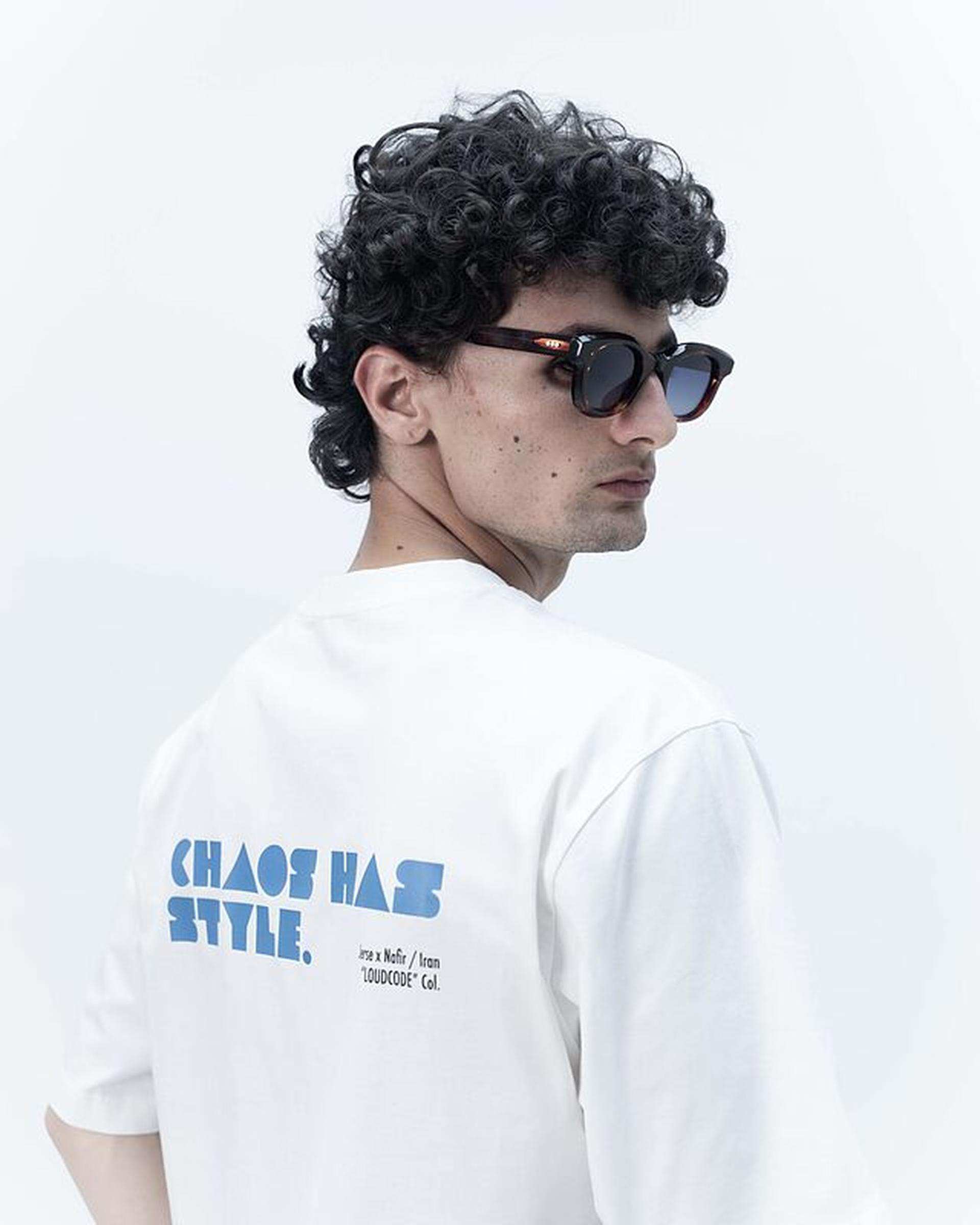 تی شرت مردانه سفید نفیر ور Nafir Wear مدل کی آس کد 5110404