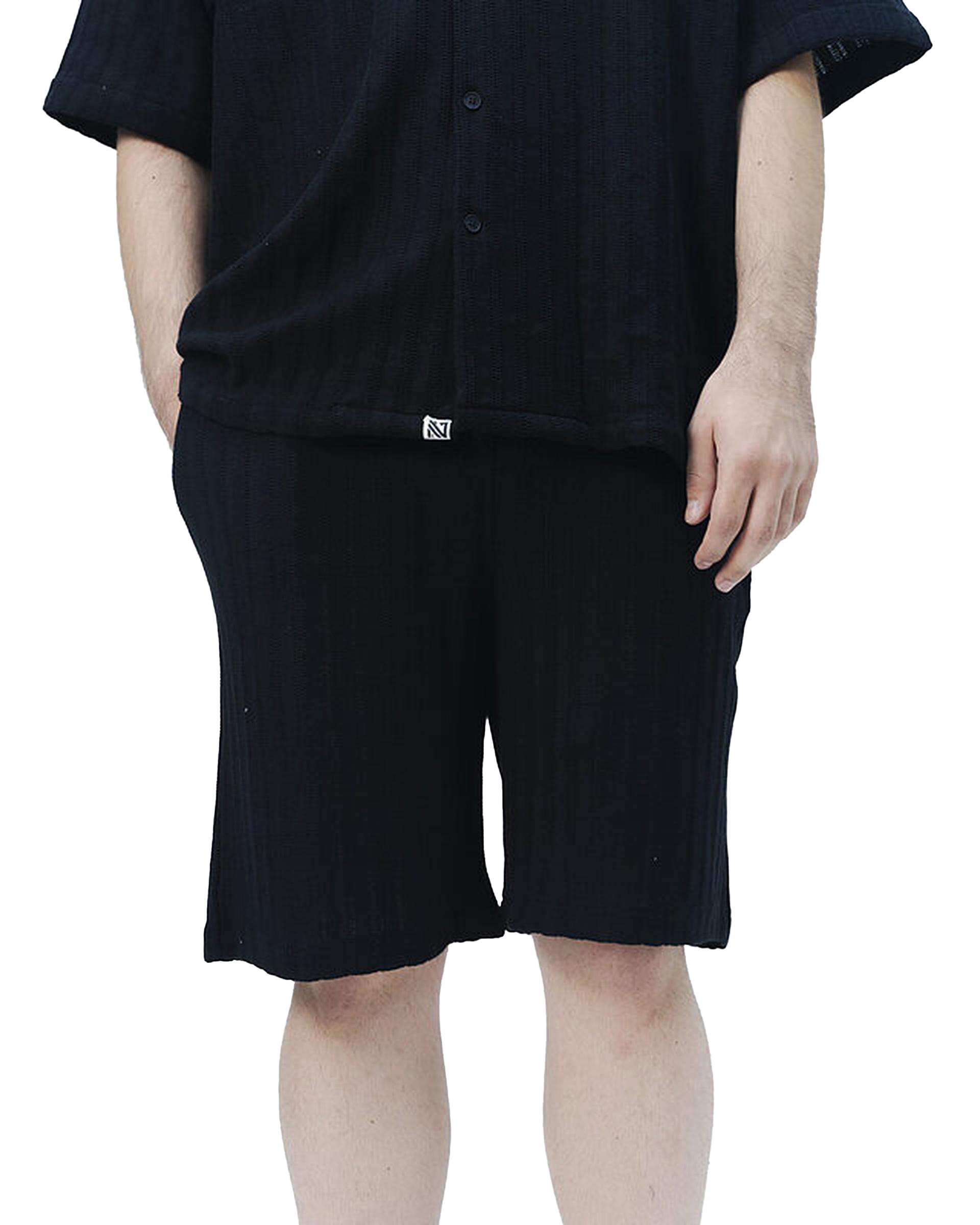 شلوارک مردانه مشکی نفیر ور Nafir Wear مدل نوبرگ کد 5120309