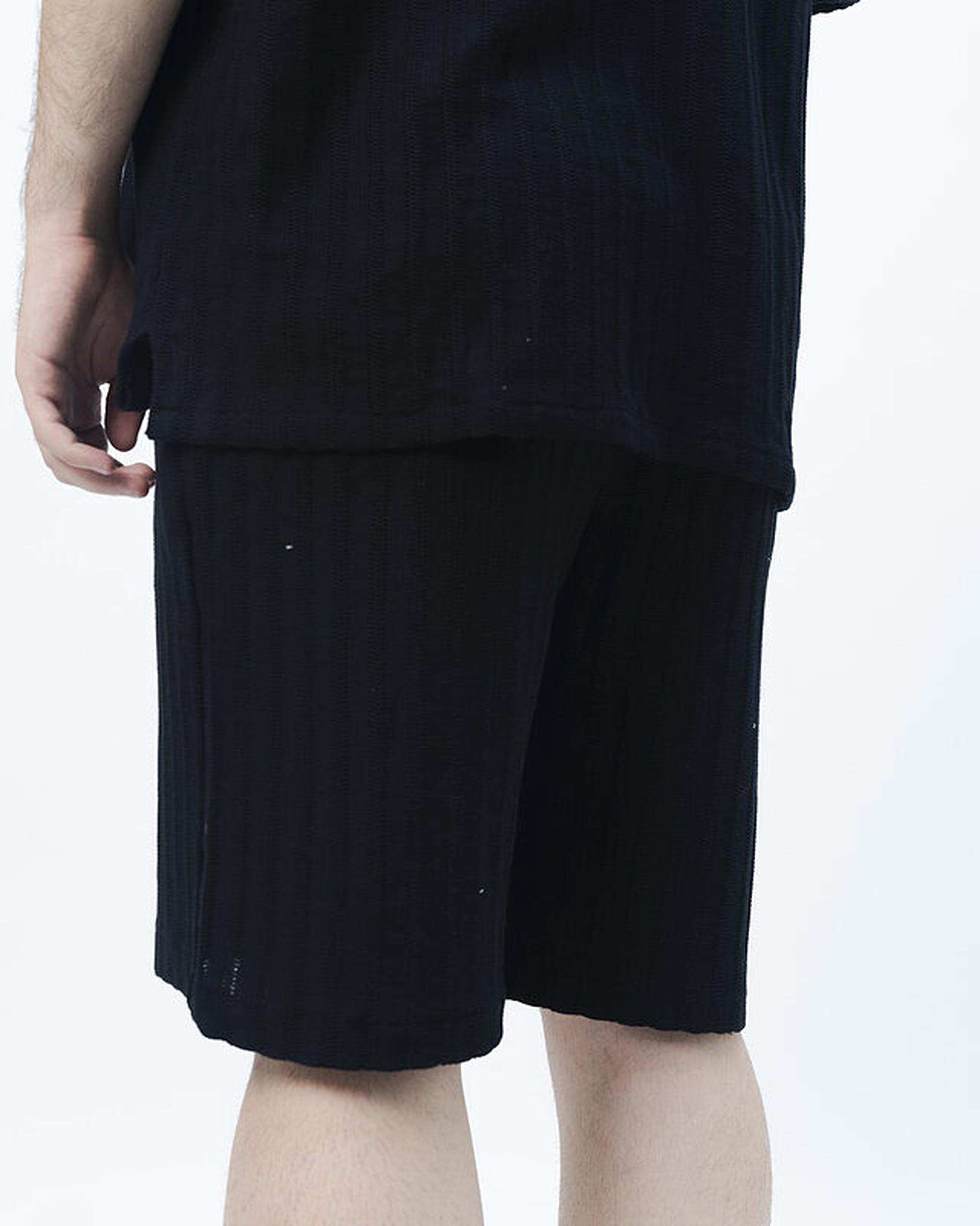 شلوارک مردانه مشکی نفیر ور Nafir Wear مدل نوبرگ کد 5120309