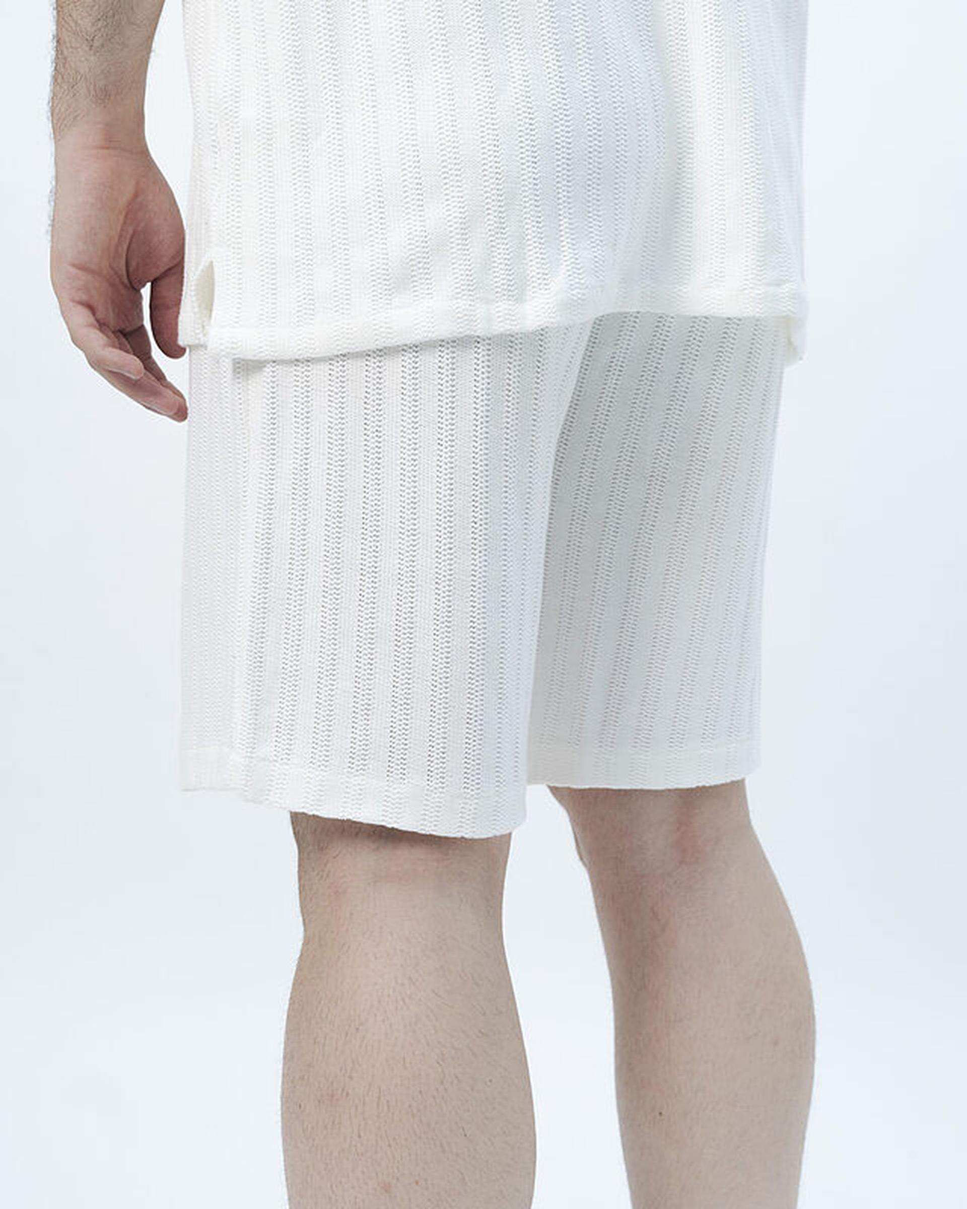 شلوارک مردانه سفید نفیر ور Nafir Wear مدل نوبرگ کد 5120309