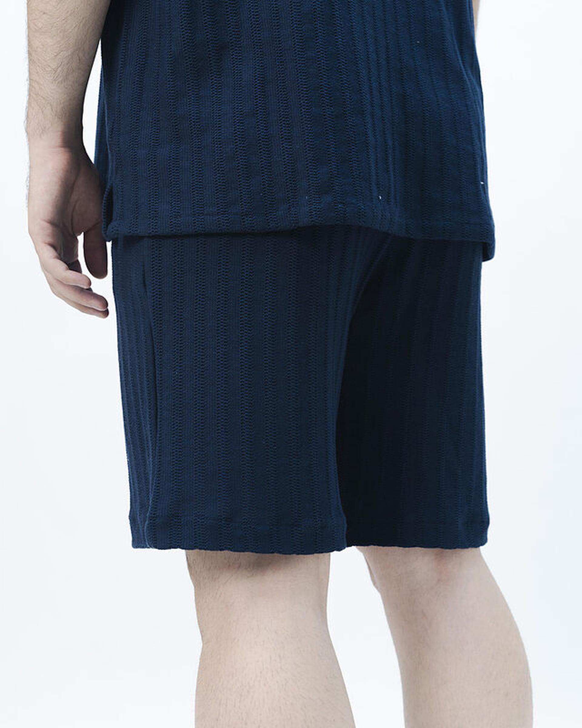 شلوارک مردانه سرمه ای نفیر ور Nafir Wear مدل نوبرگ کد 5120309