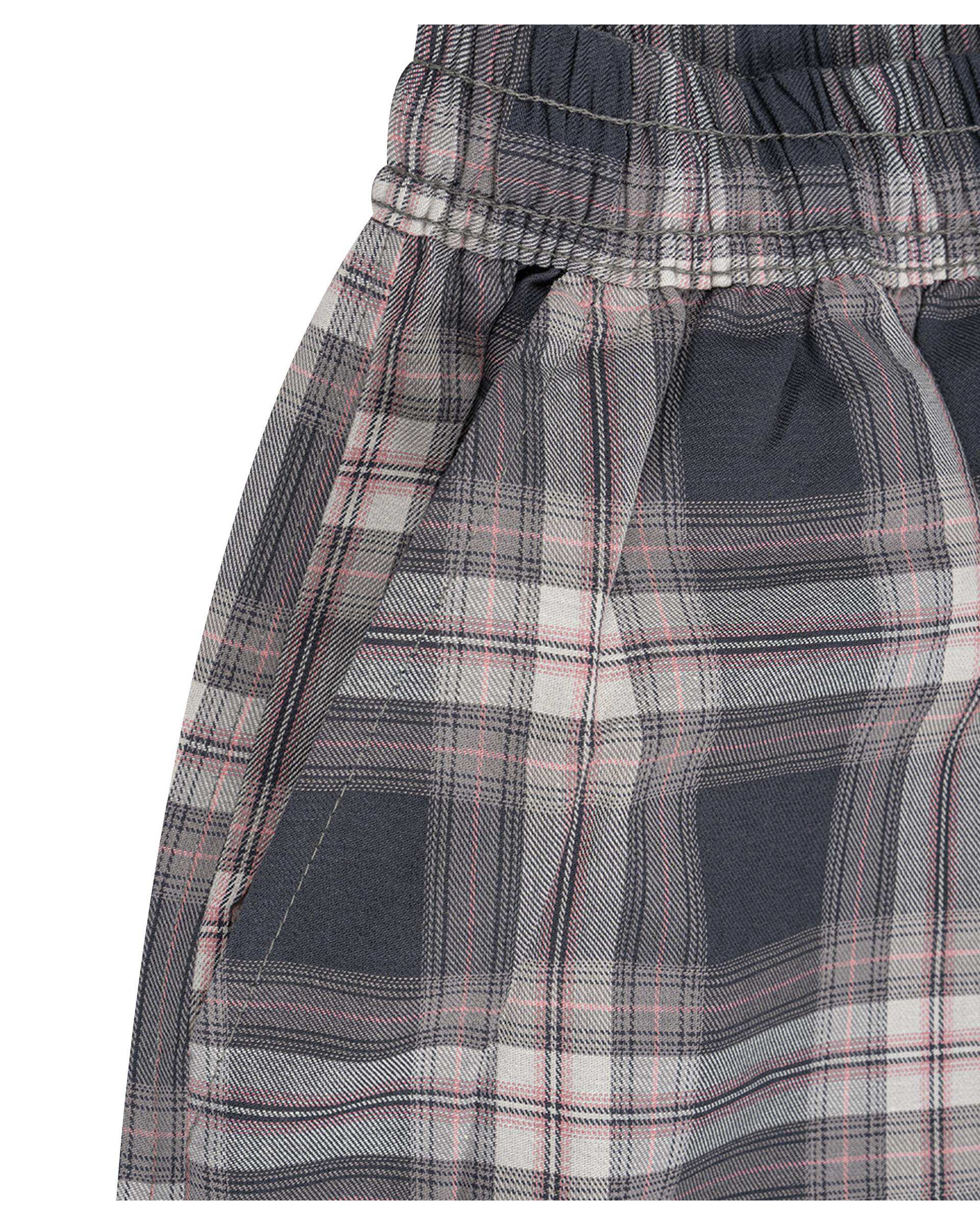 شلوار راحتی مردانه نوک مدادی صورتی چهارخانه پاتر Potter کد 100