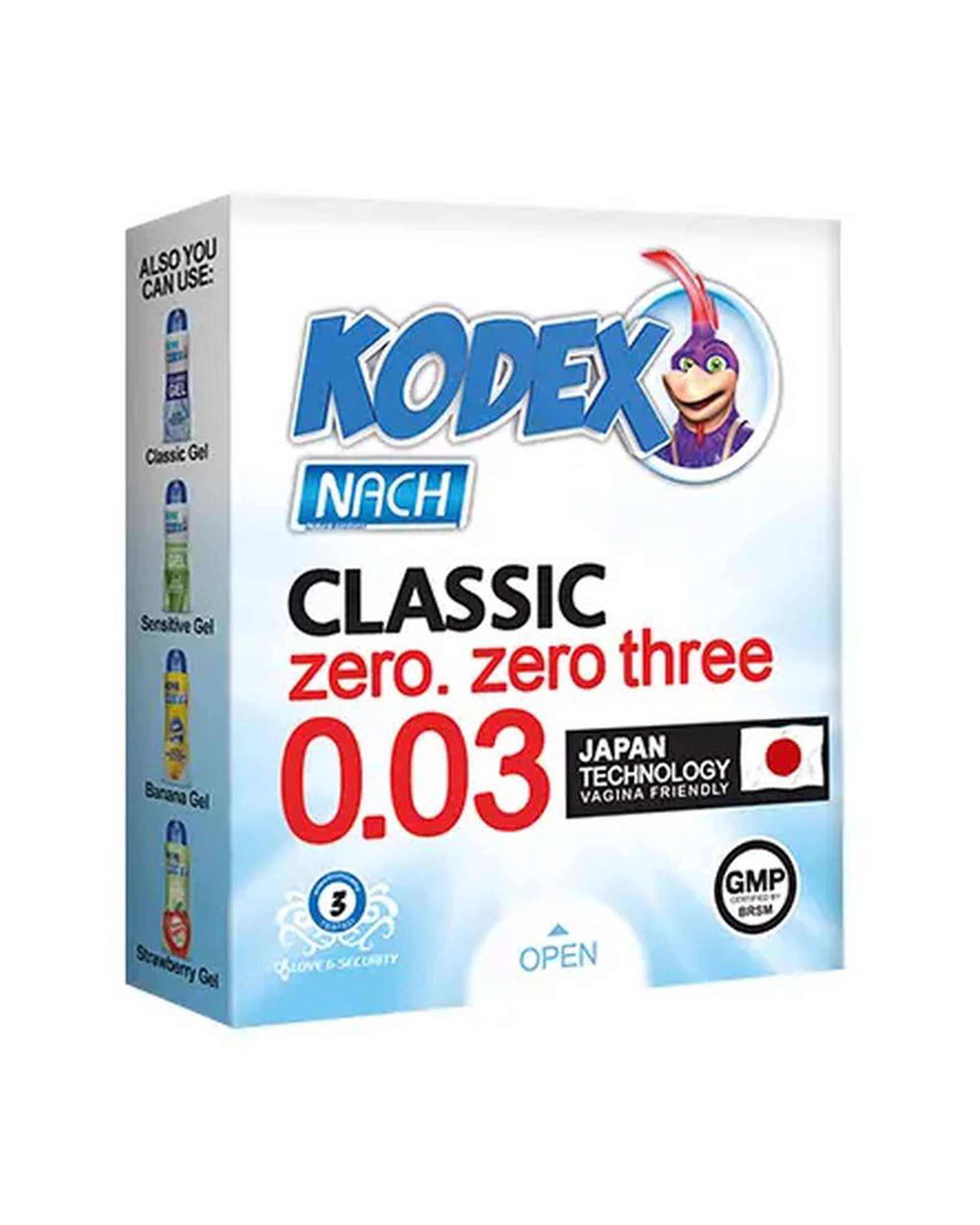کاندوم کدکس Kodex مدل 0.03 بسته 3 عددی