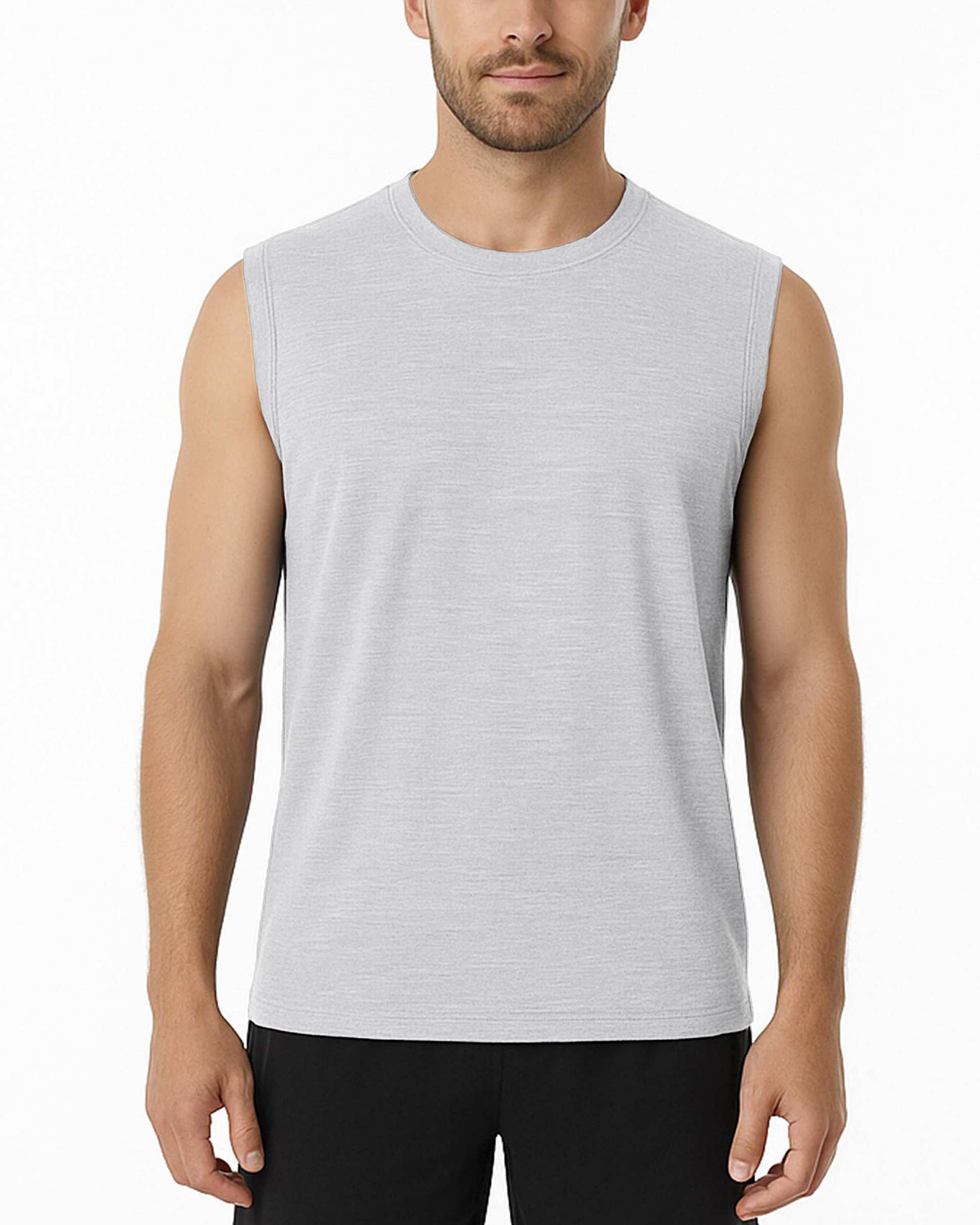 تاپ مردانه طوسی روشن مل اند موژ Mel & Moj کد M08958