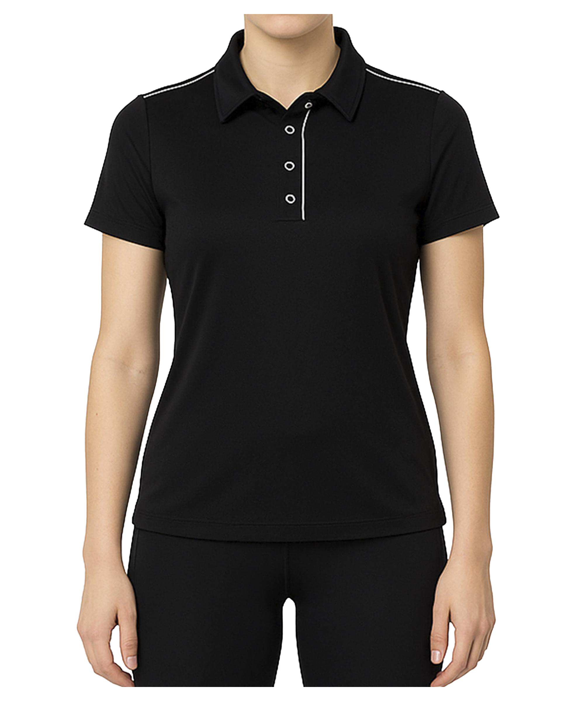 پولوشرت ورزشی زنانه مشکی مل اند موژ Mel & Moj کد W08973