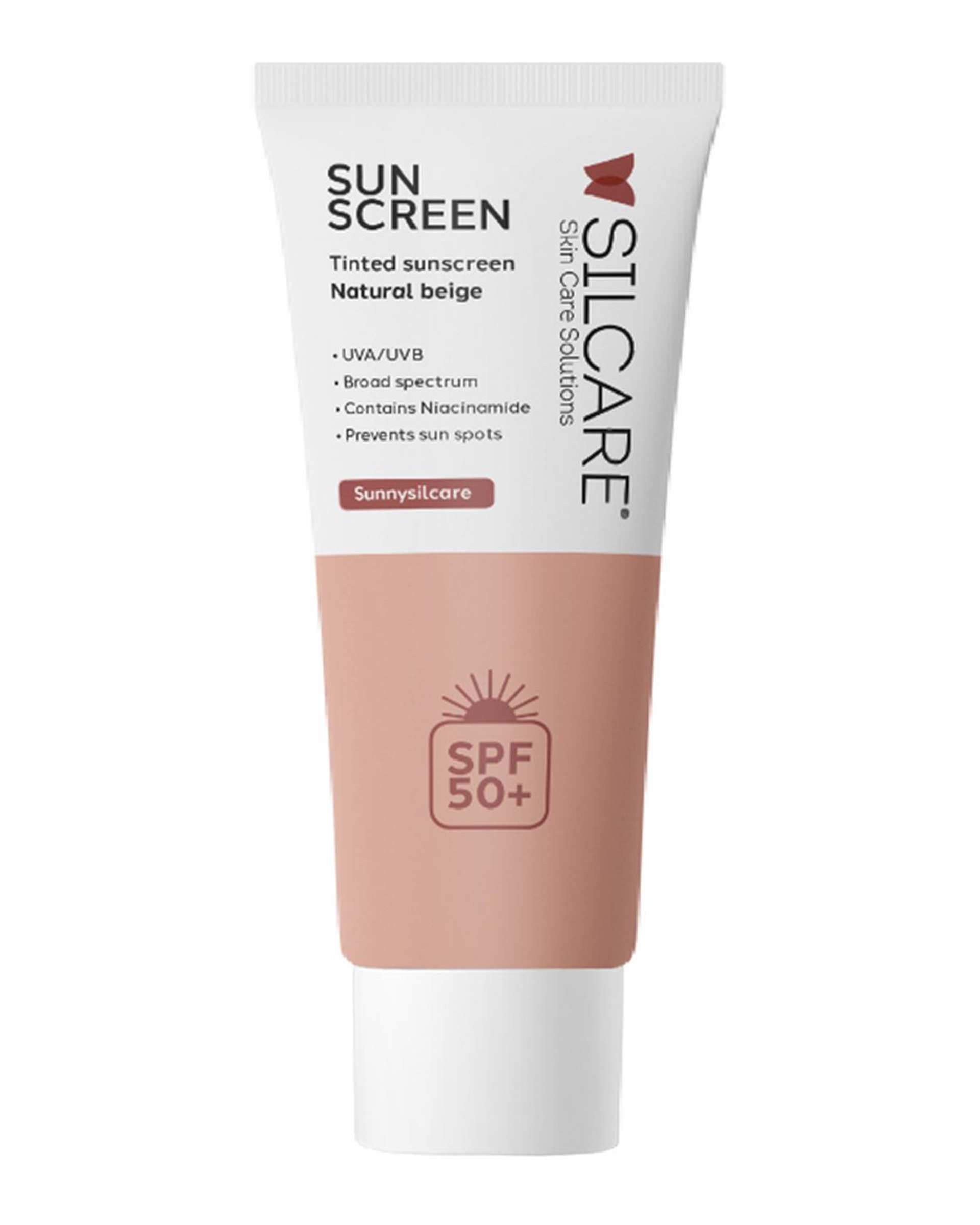 کرم ضد آفتاب رنگی SPF50 بژ طبیعی سیلکر Silcare حجم 50ml