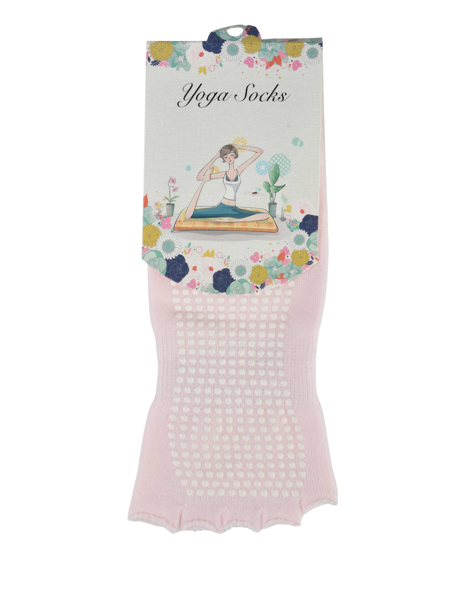 جوراب یوگا صورتی اورجینال Original کد 21216