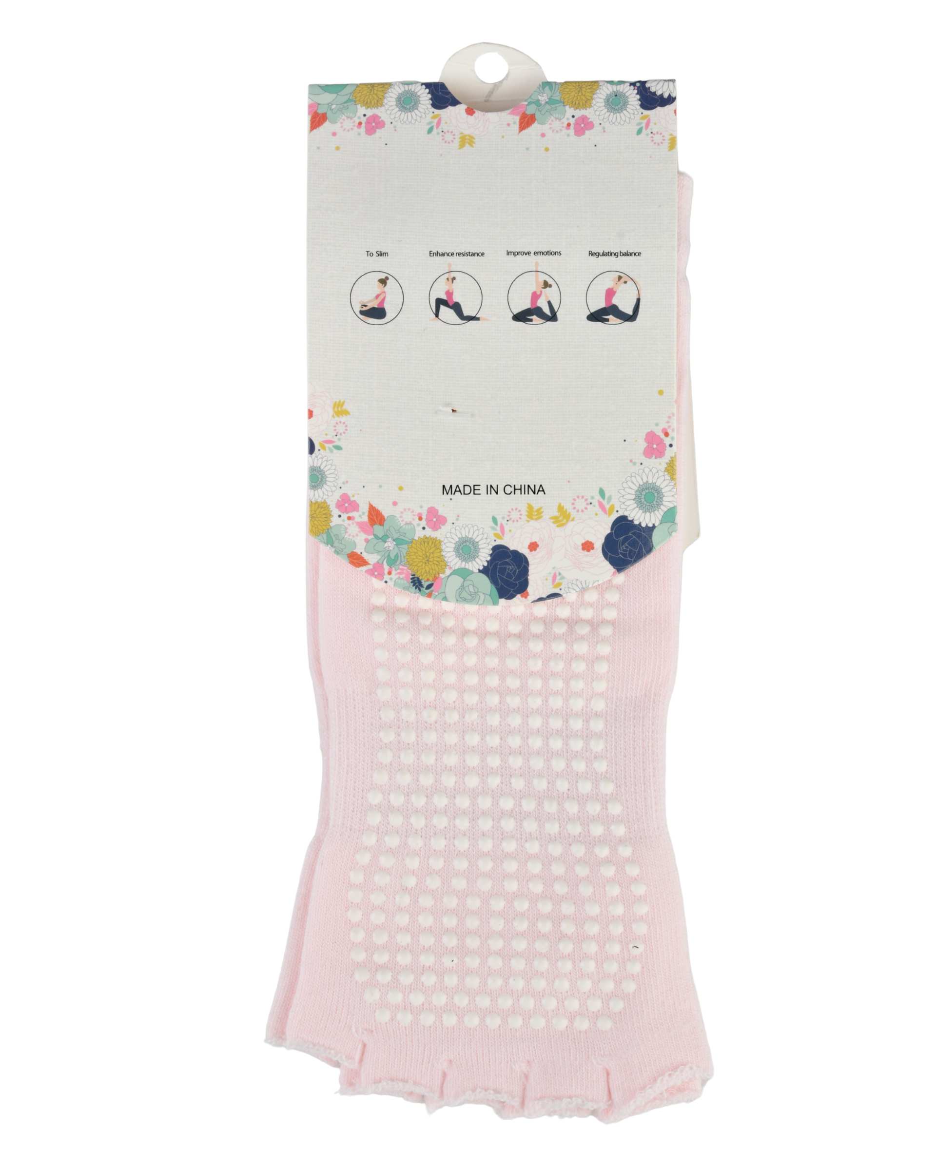 جوراب یوگا صورتی اورجینال Original کد 21216