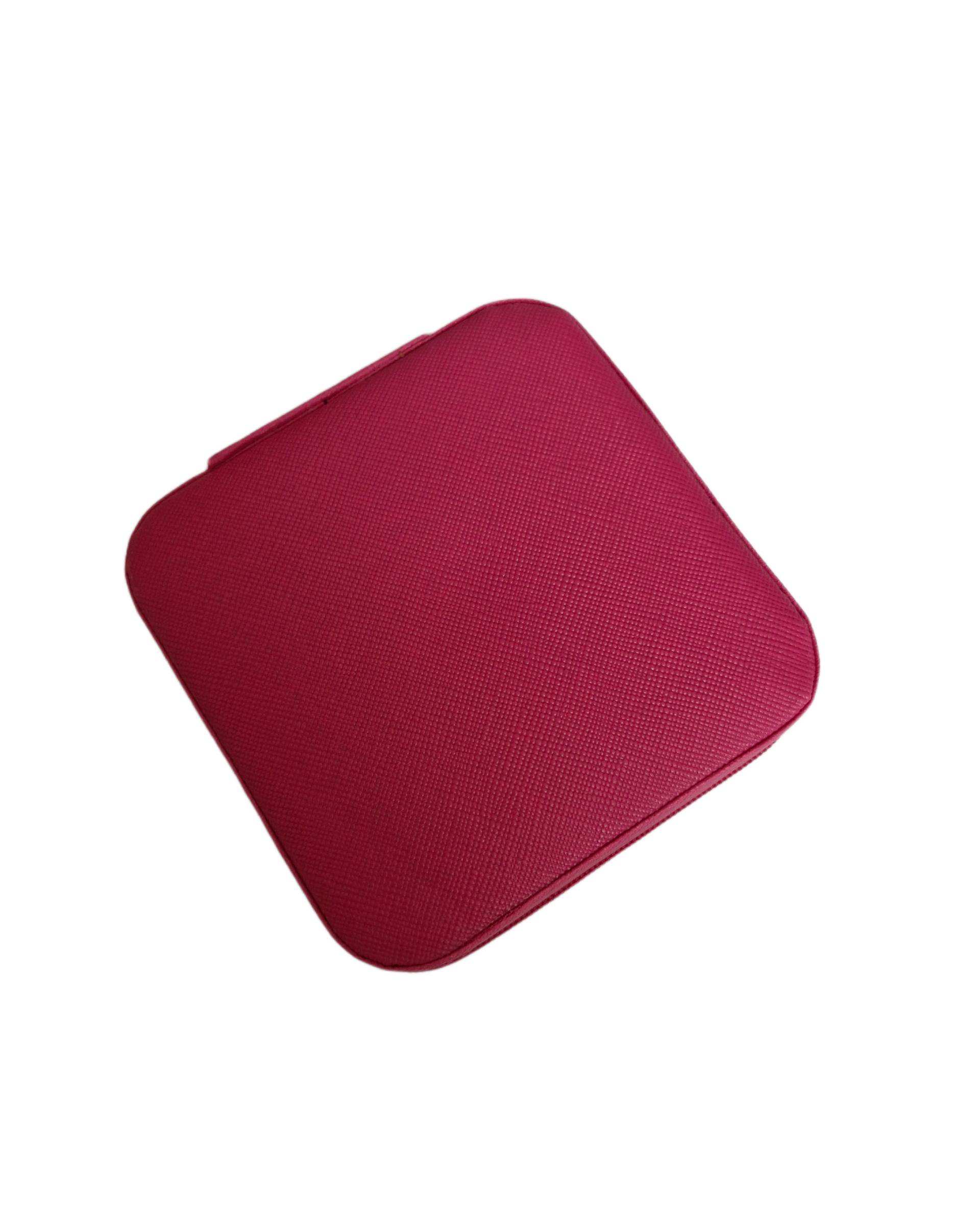 جعبه جواهرات زیپ دار سرخابی دلربا Delroba