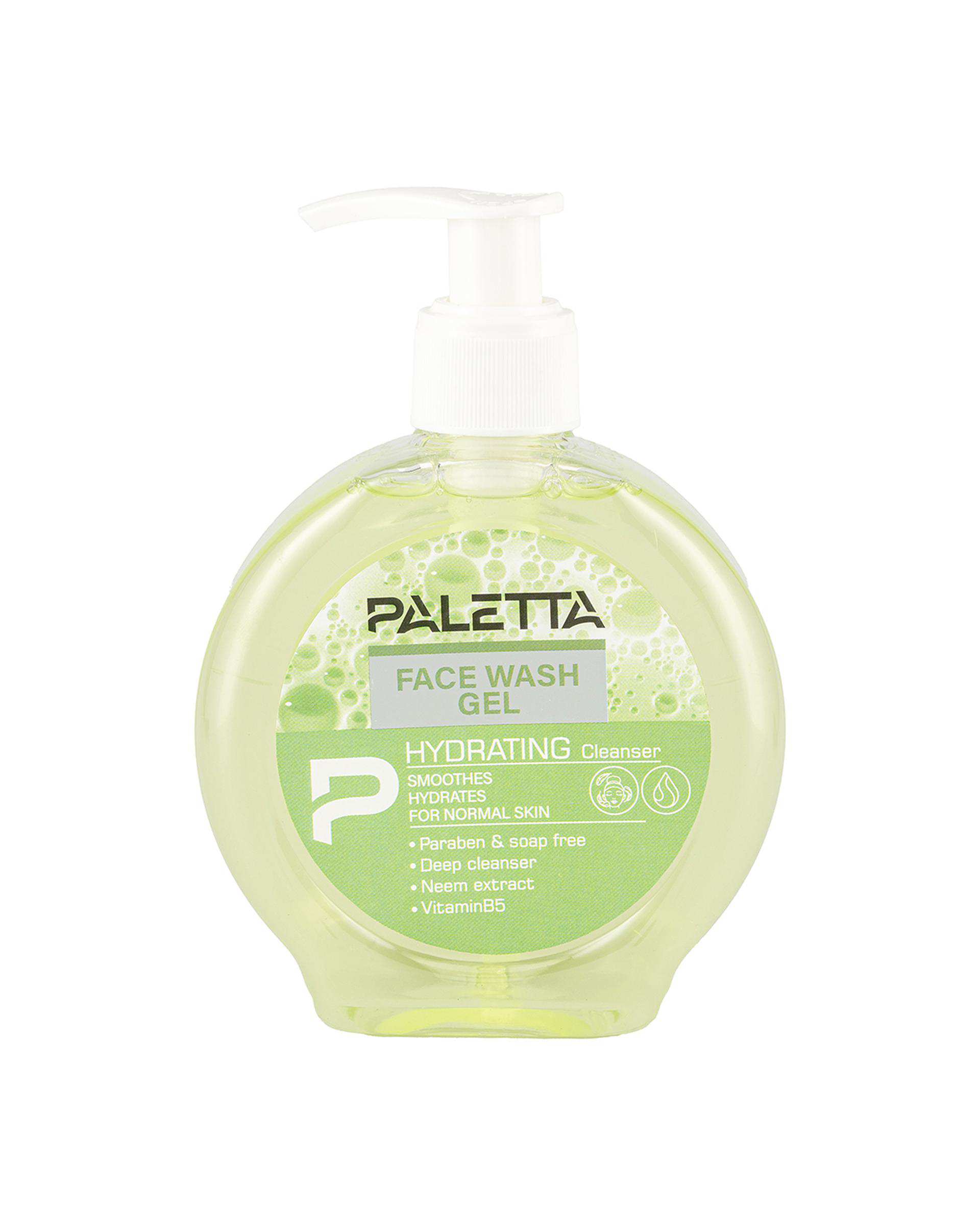 ژل شستشوی صورت پالتا Paletta حاوی روغن چریش مناسب پوست معمولی حجم 200ml
