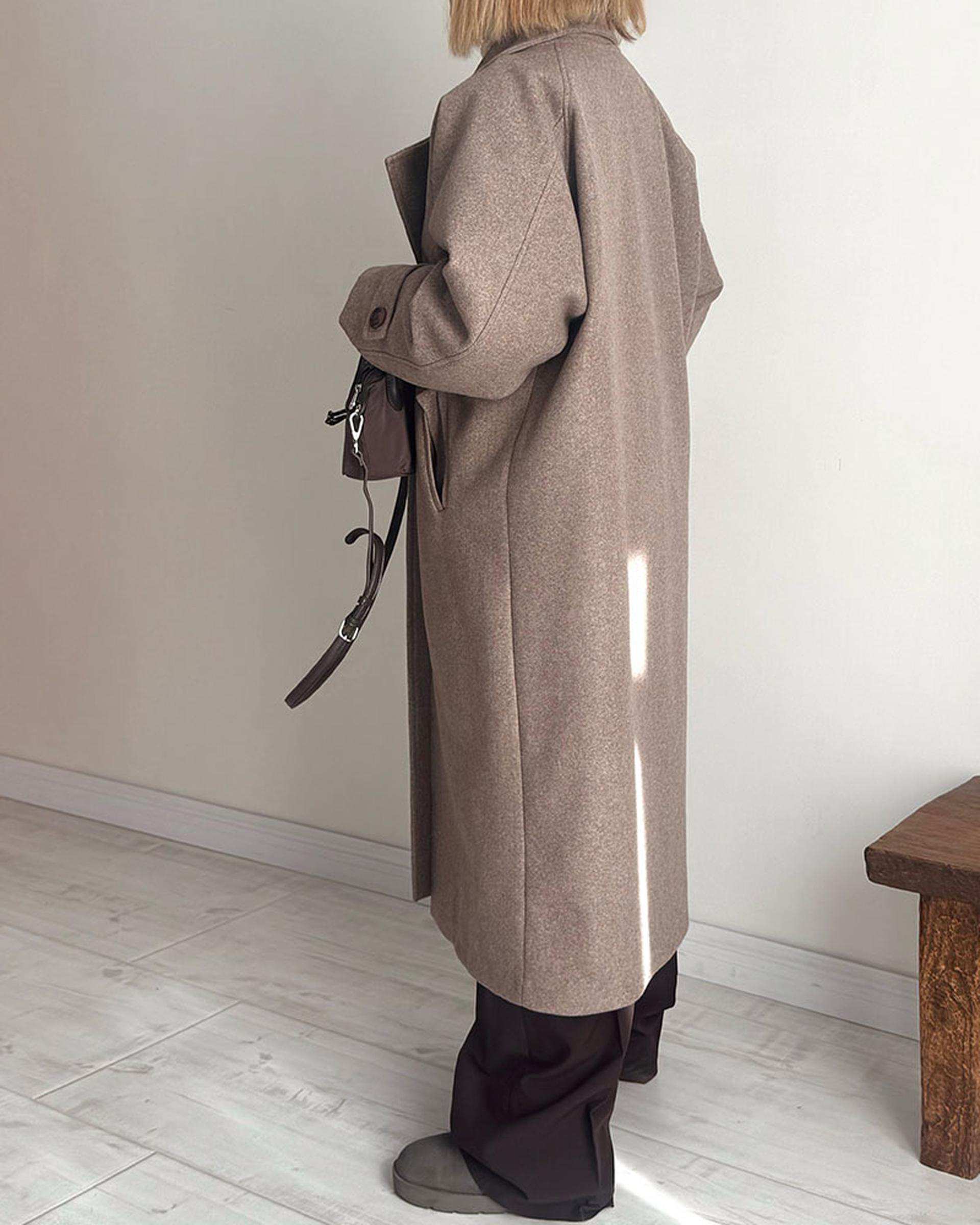 پالتو زنانه نسکافه ای نگار ندایی Negar Nedaei مدل Snowy