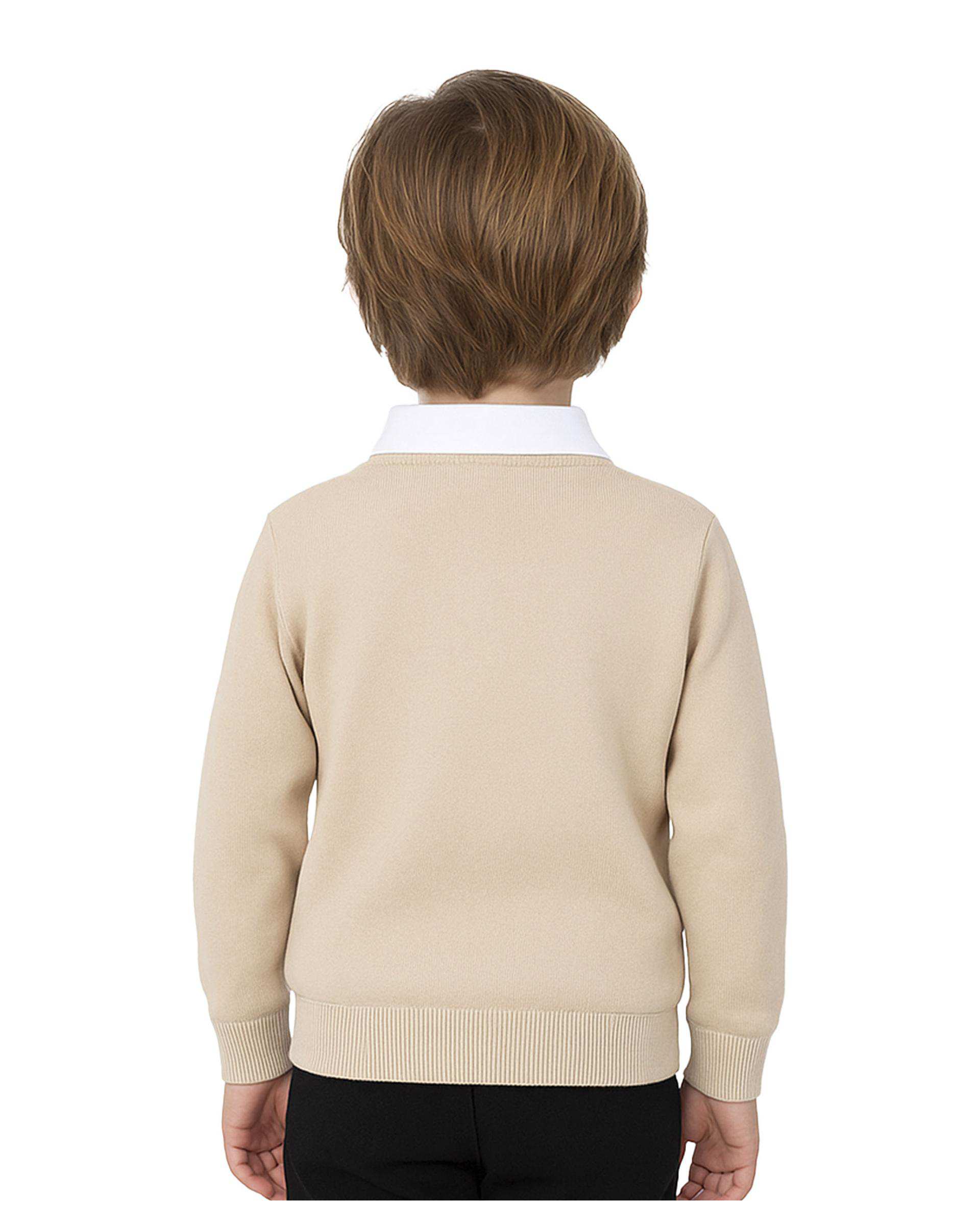 پلیور پسرانه کرم مرینو Merino کد 1772