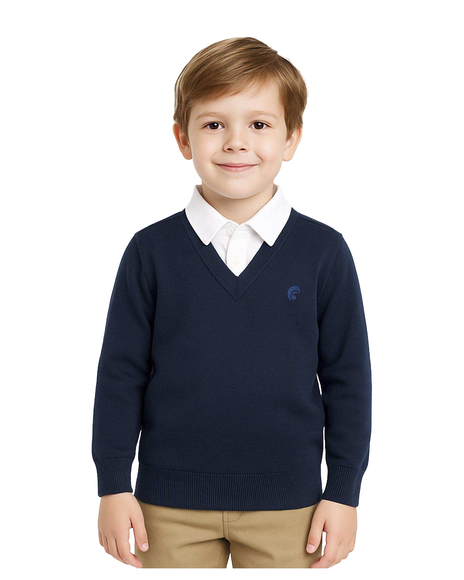 پلیور پسرانه سرمه ای مرینو Merino کد 1772