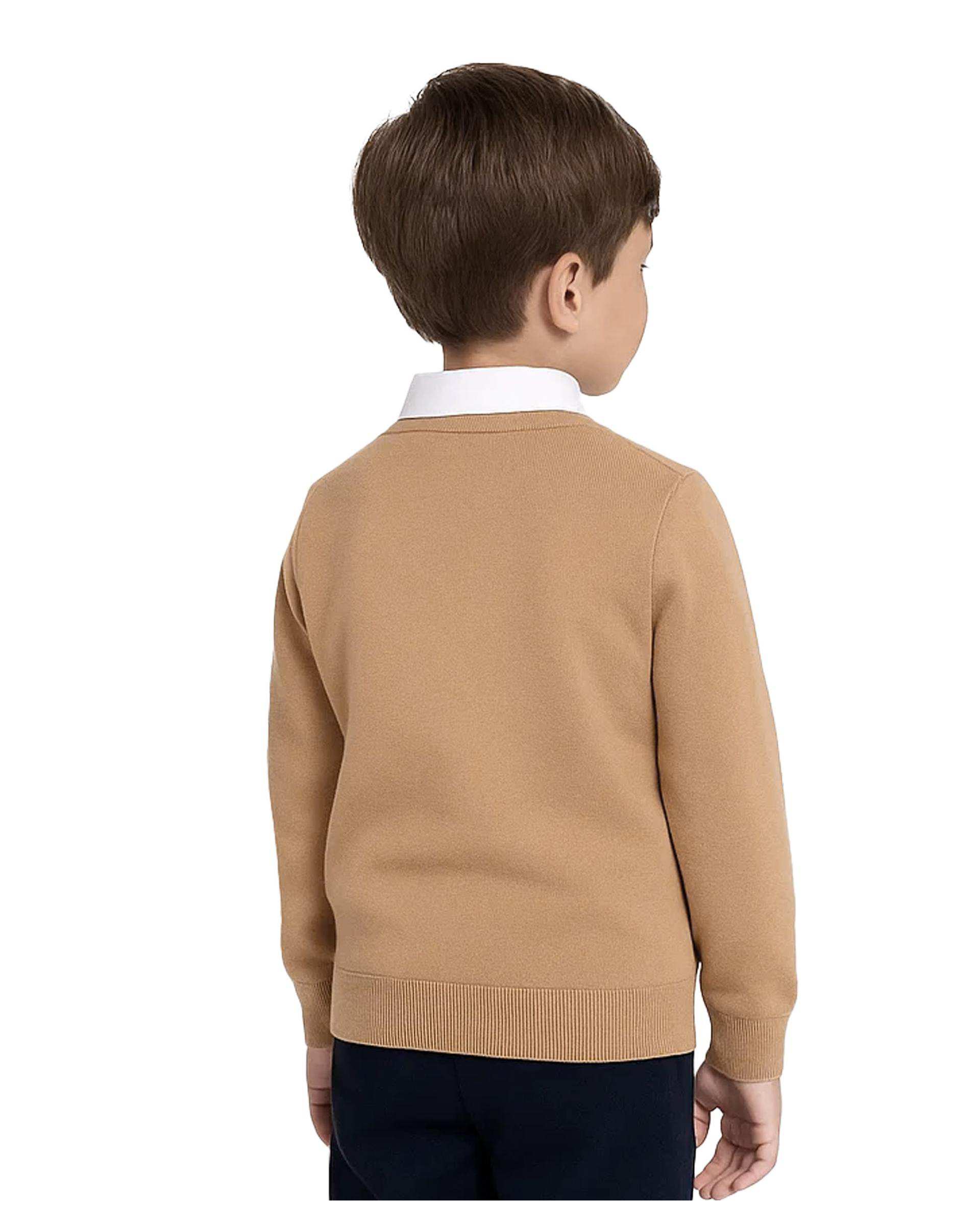 پلیور پسرانه نسکافه ای مرینو Merino کد 1772