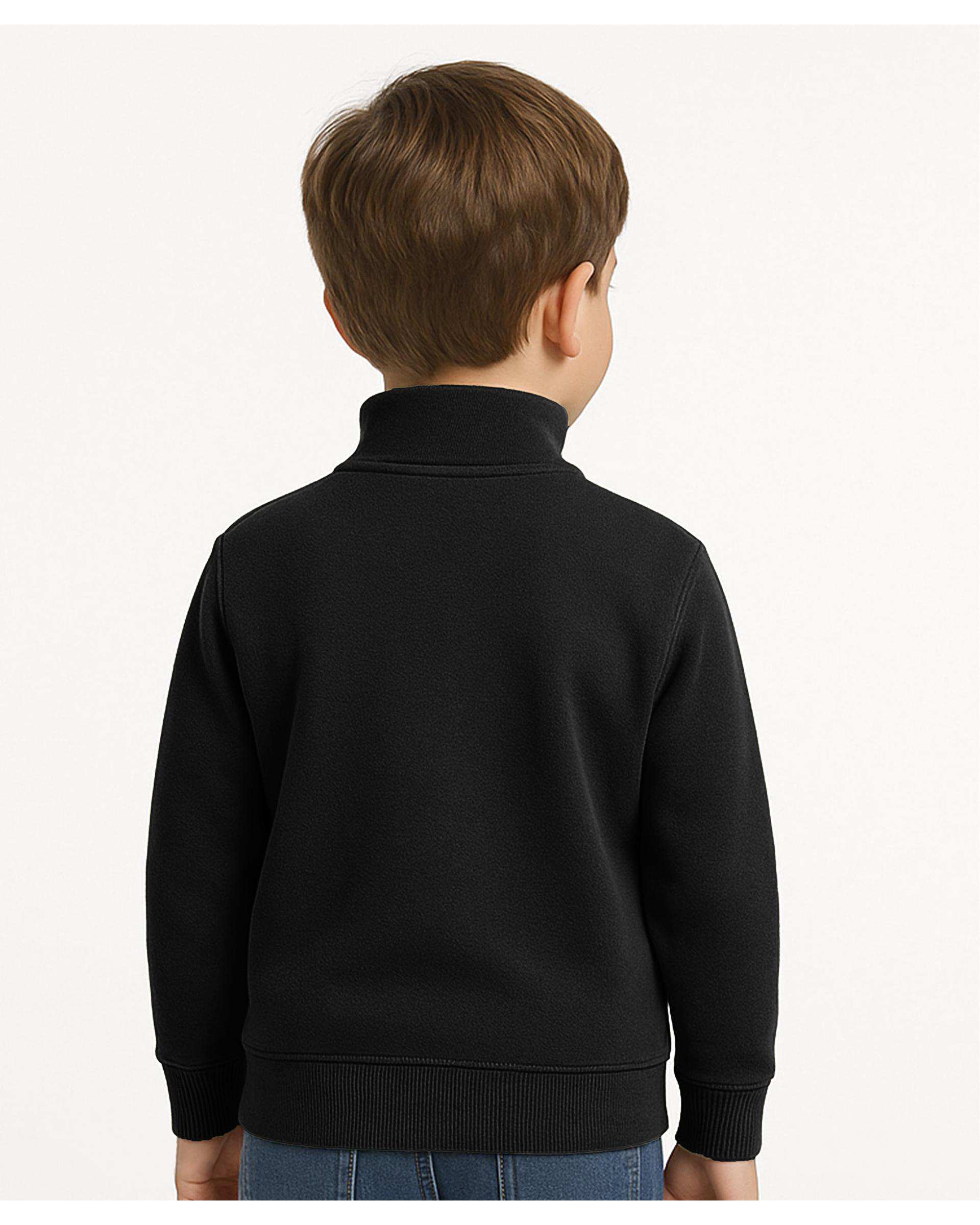 سویشرت پسرانه نیم زیپ مشکی مرینو Merino کد 1776