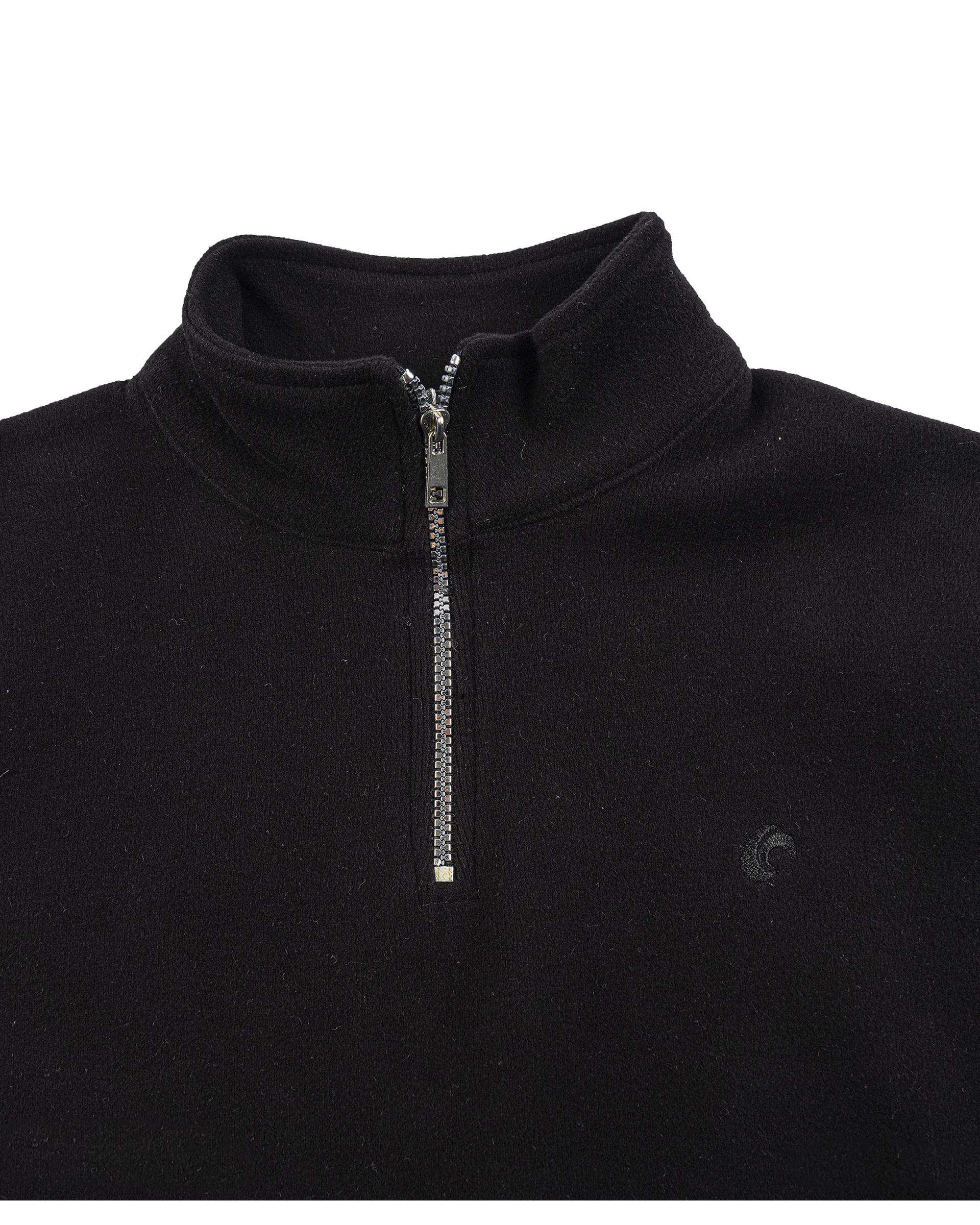 سویشرت پسرانه نیم زیپ مشکی مرینو Merino کد 1776