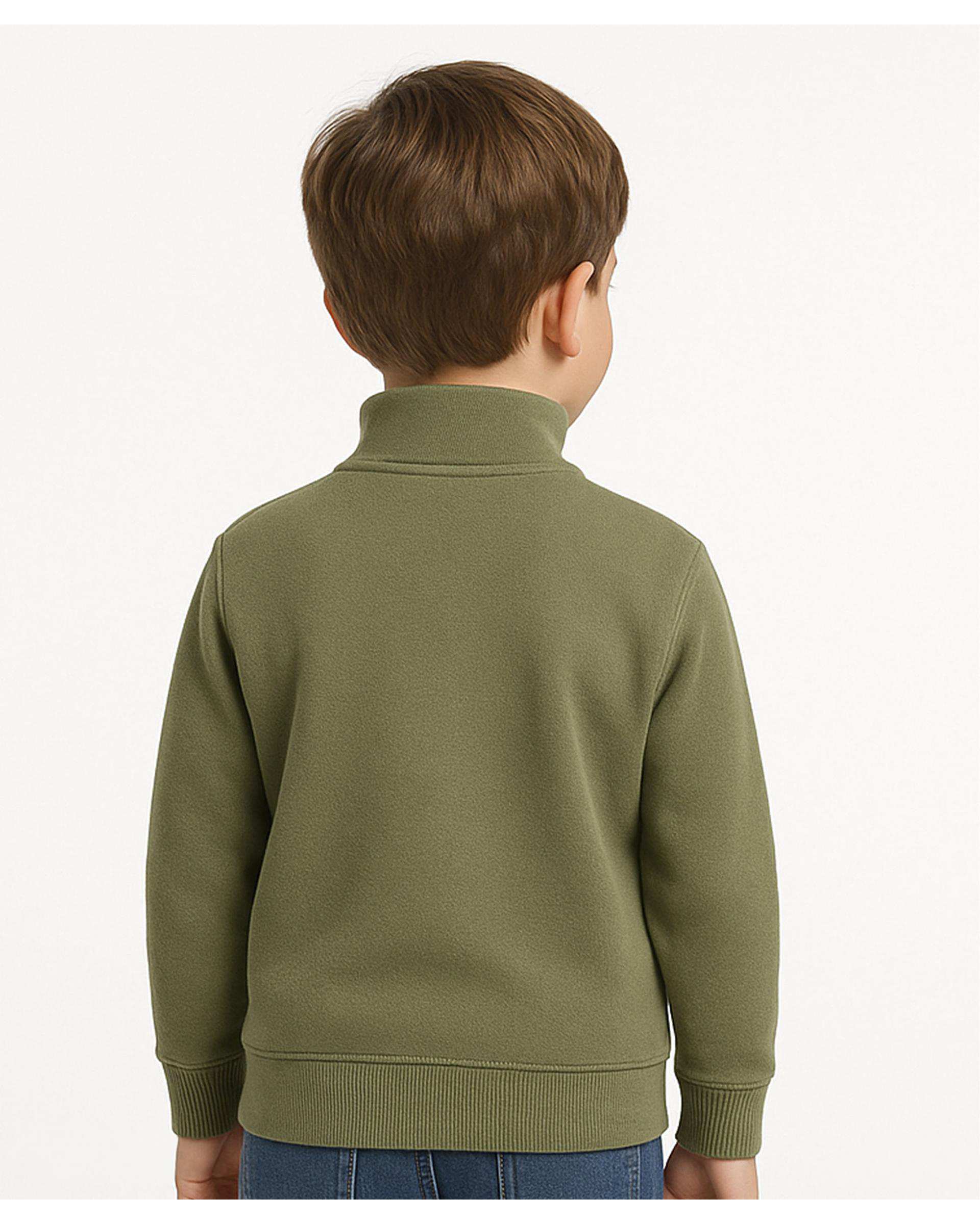 سویشرت پسرانه نیم زیپ سبز مرینو Merino کد 1776
