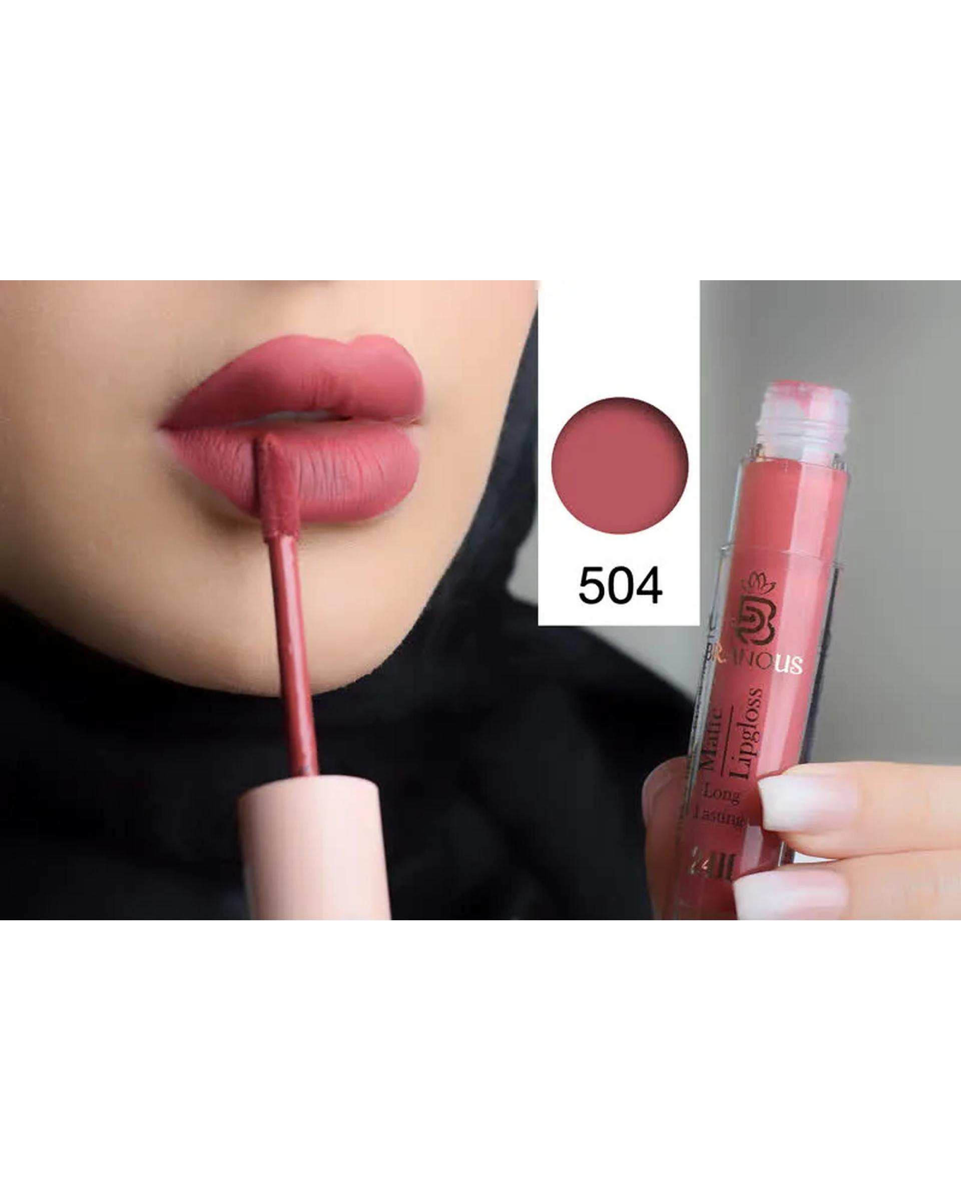رژ لب مایع برانوس Branous شماره 504