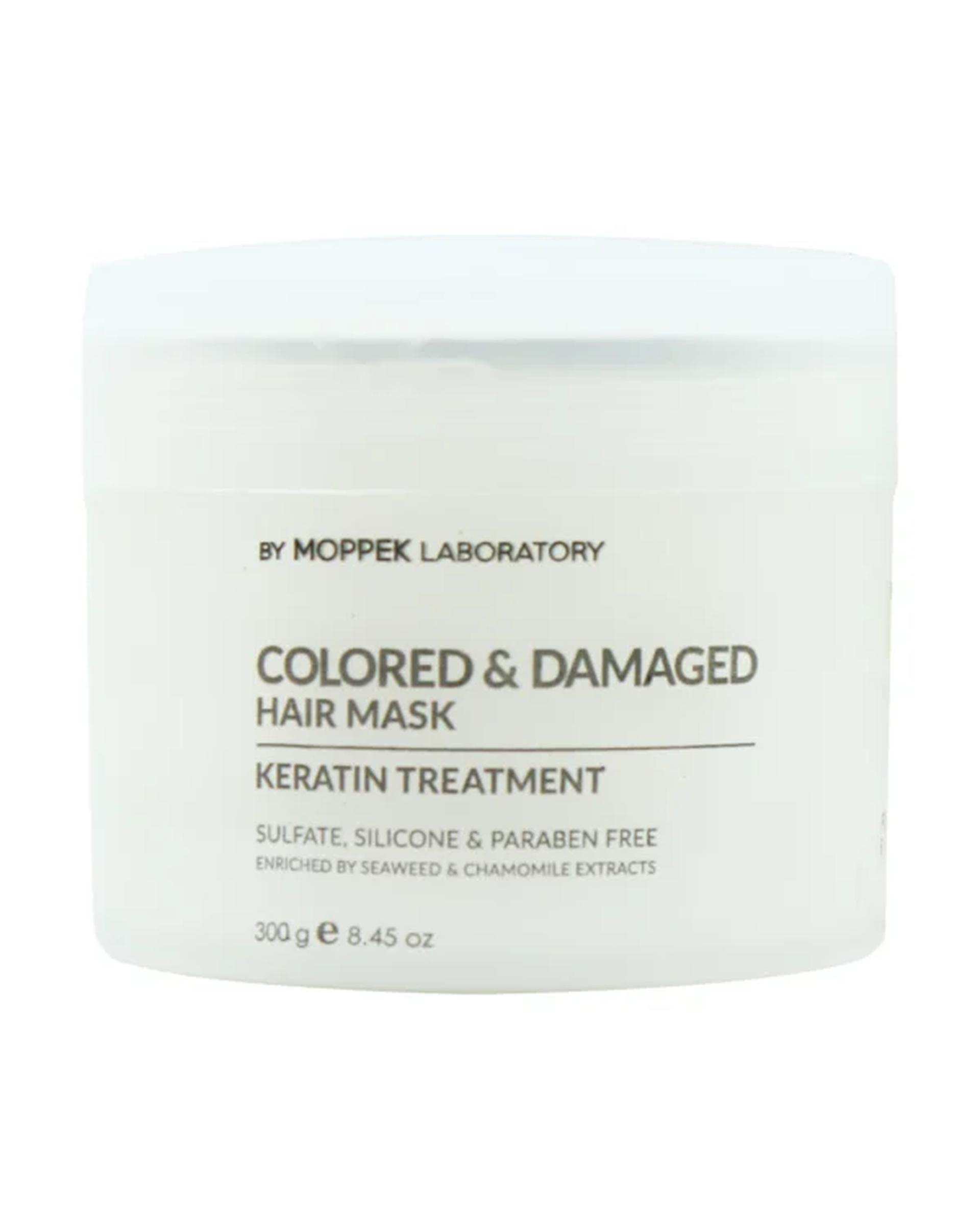 ماسک موی کراتینه موپک Moppek حاوی عصاره جلبک دریایی وزن 300 گرم