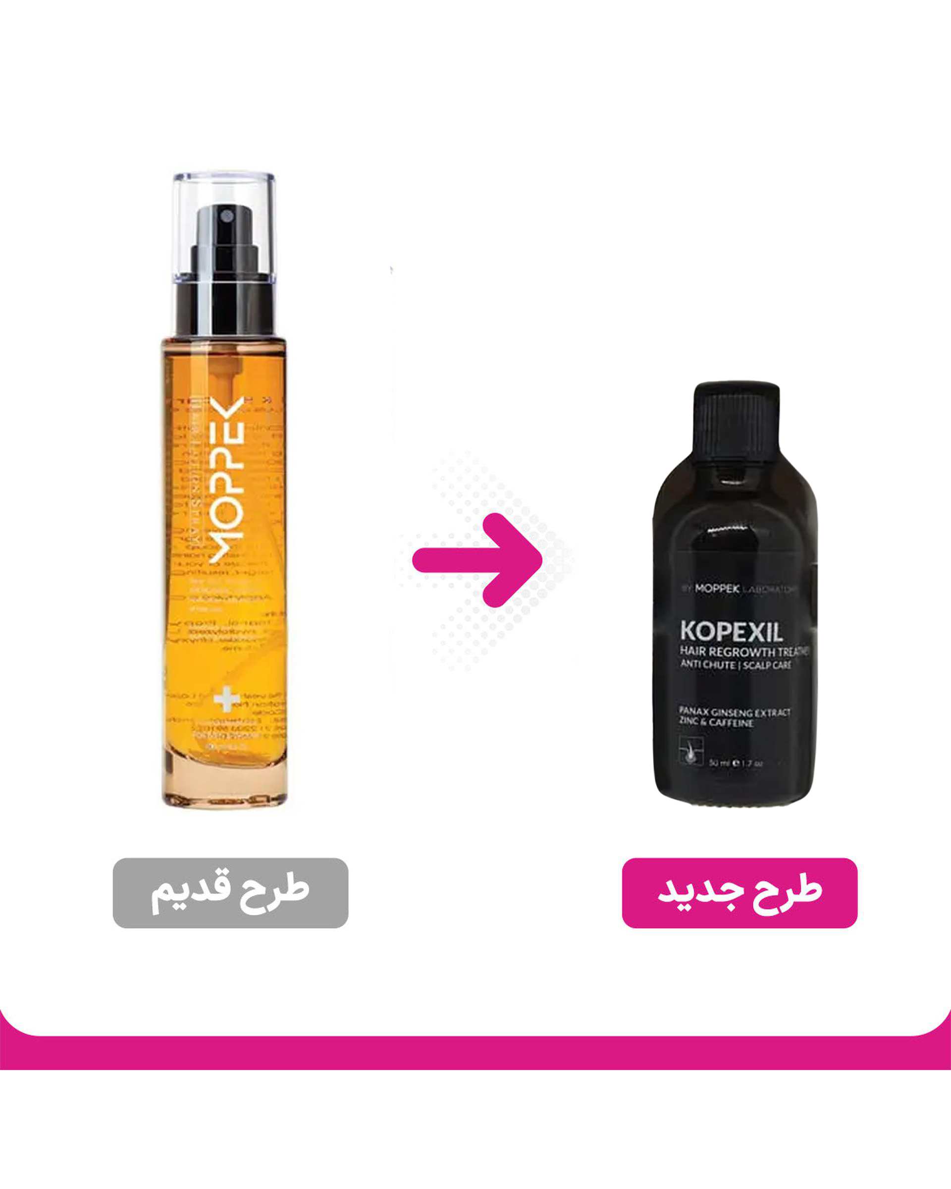 لوسیون ضد ریزش مو موپک Moppek بسته 2 عددی حجم 100ml