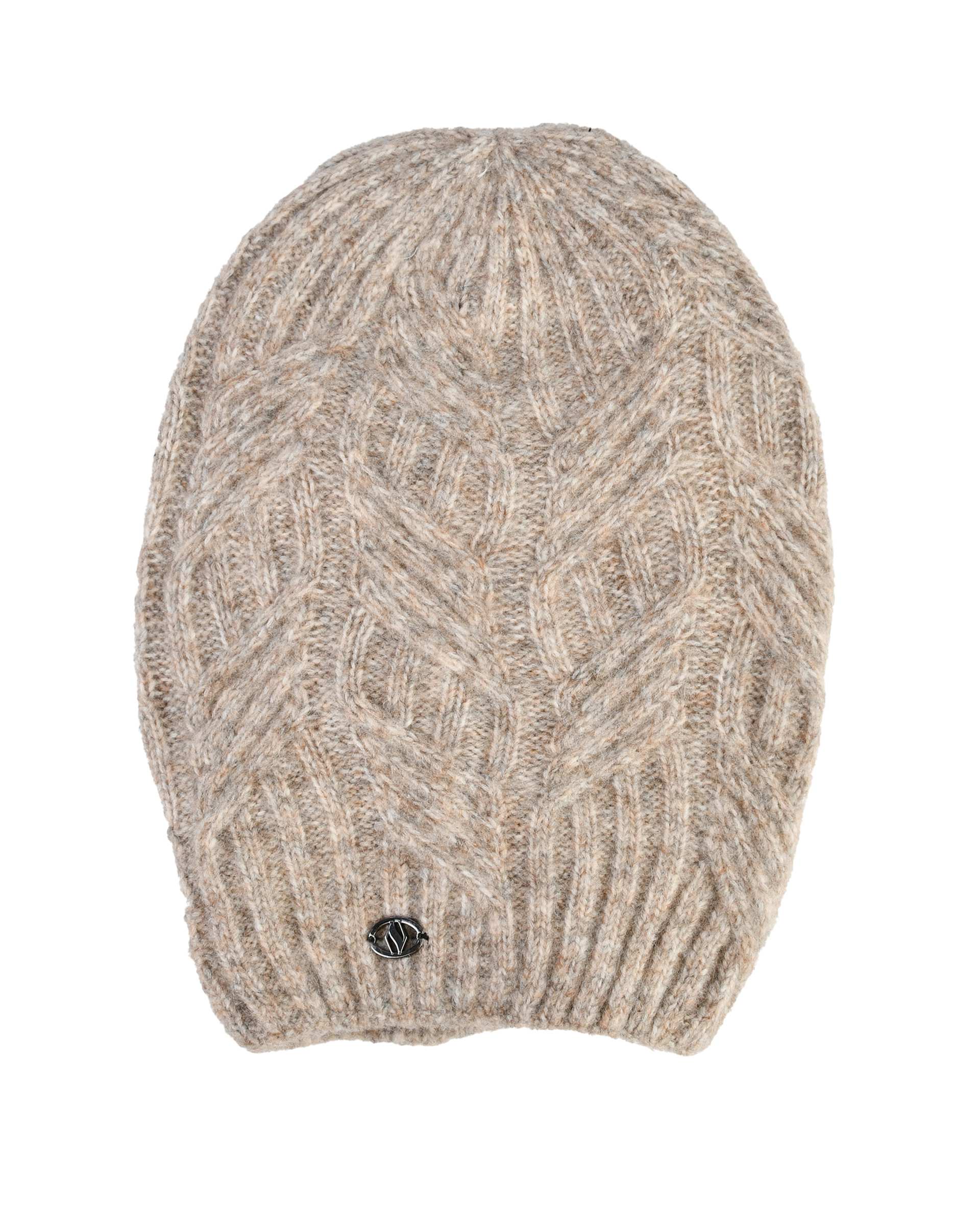 کلاه بافت کرم تیره تارتن Tartan مدل آرن طرح گندم کد 102100406