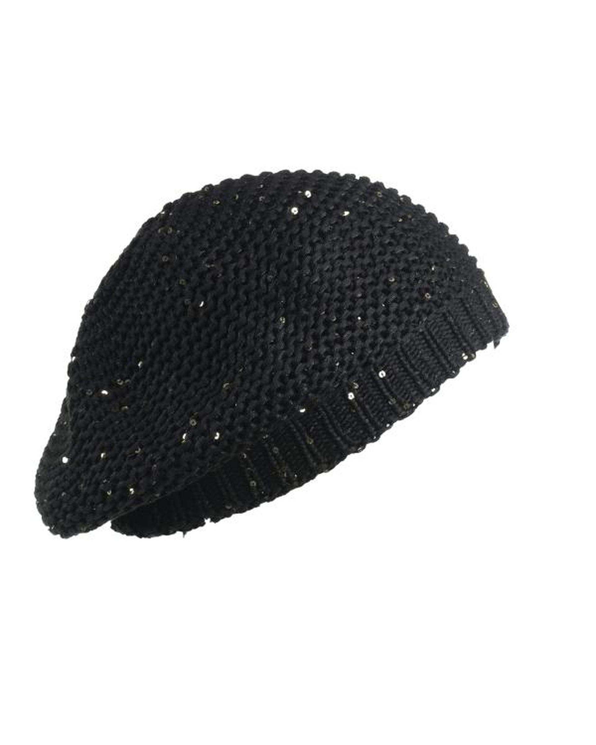 کلاه بافت مشکی تارتن Tartan مدل نخ پولک کد 102113605