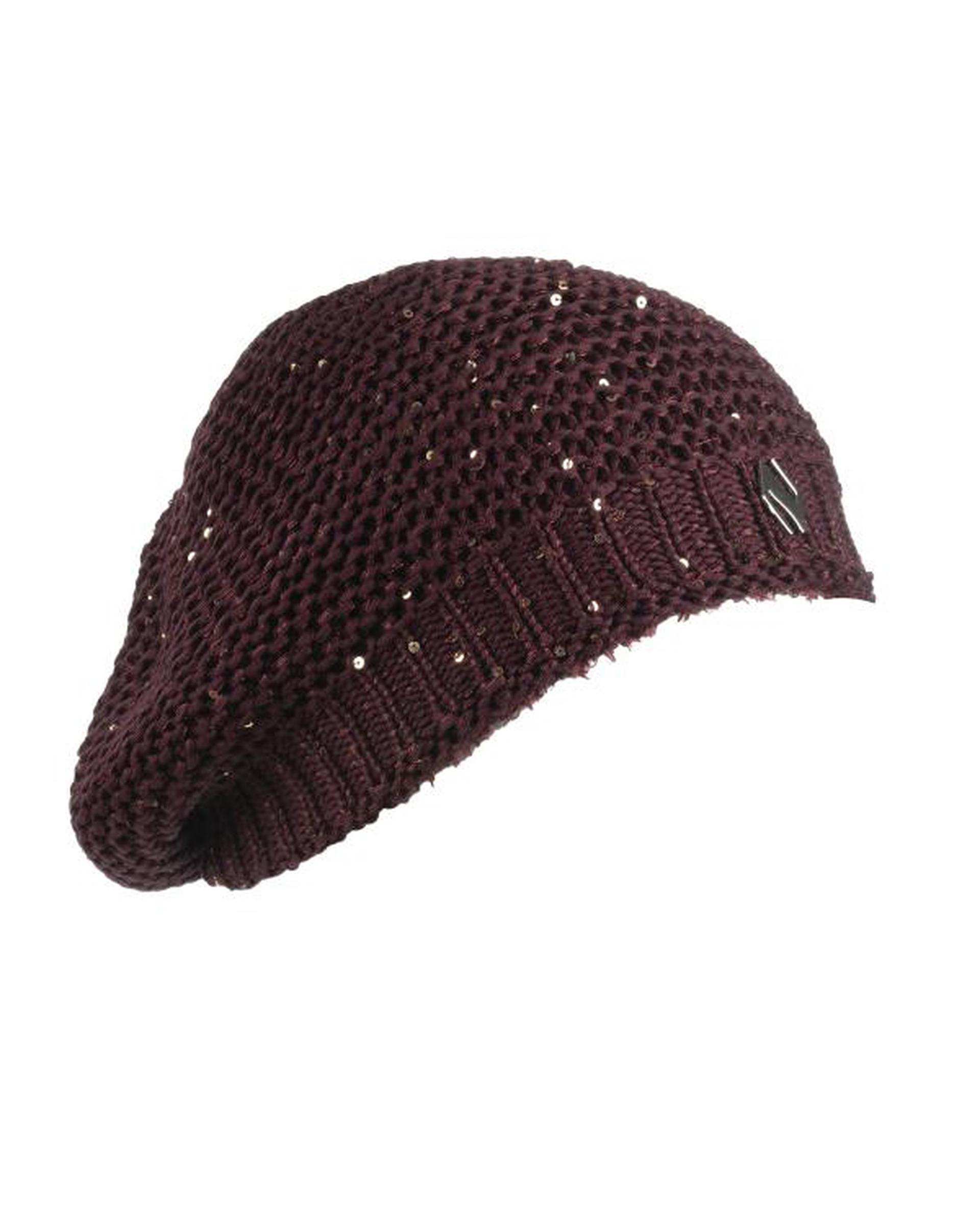 کلاه بافت زرشکی تارتن Tartan مدل نخ پولک کد 102113605