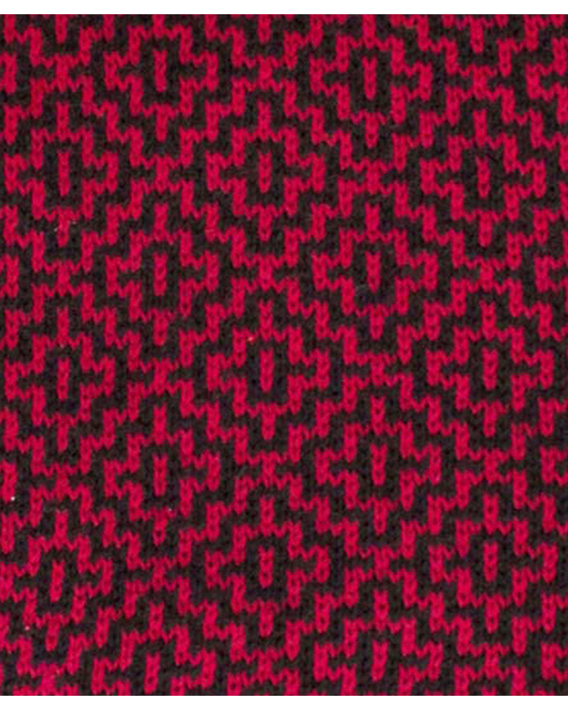 کلاه بافت مشکی زرشکی تارتن Tartan مدل هندسی کد 104000118