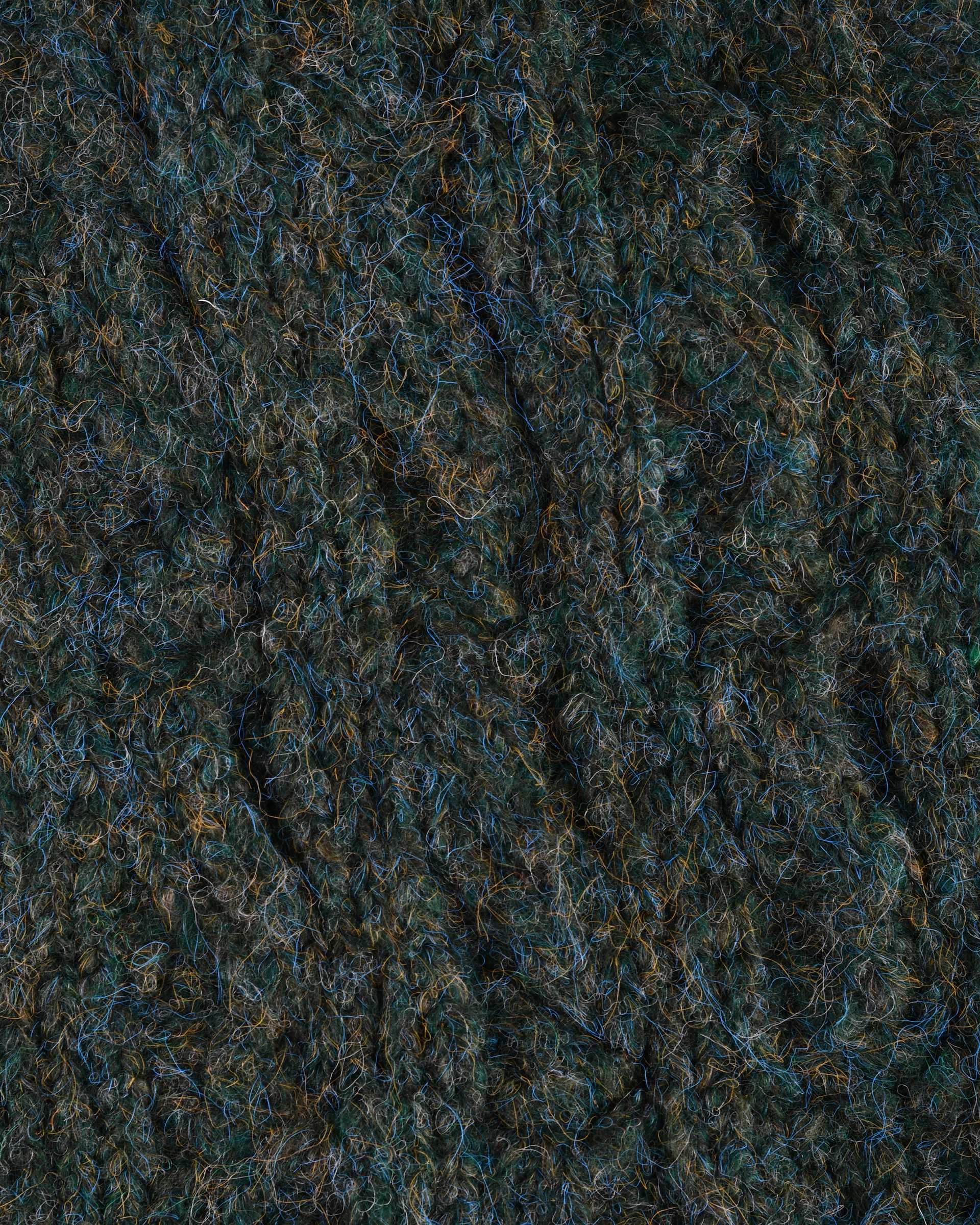 ست کلاه و شال گردن بافت سبز تارتن Tartan مدل لیس مارپیچ کد 212000606