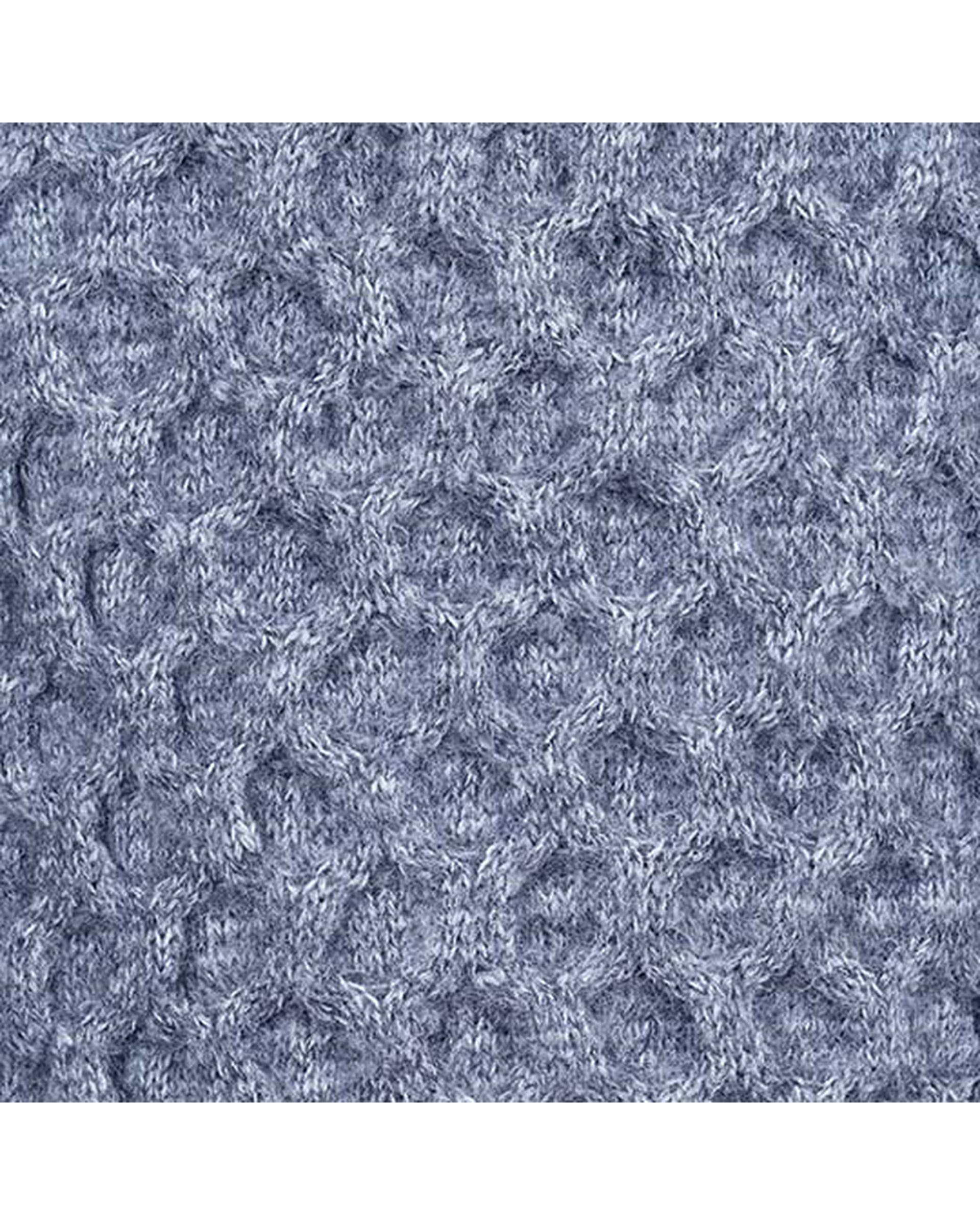 ست کلاه و شال گردن و دستکش طوسی روشن تارتن Tartan مدل لونه زنبور کد 312113434