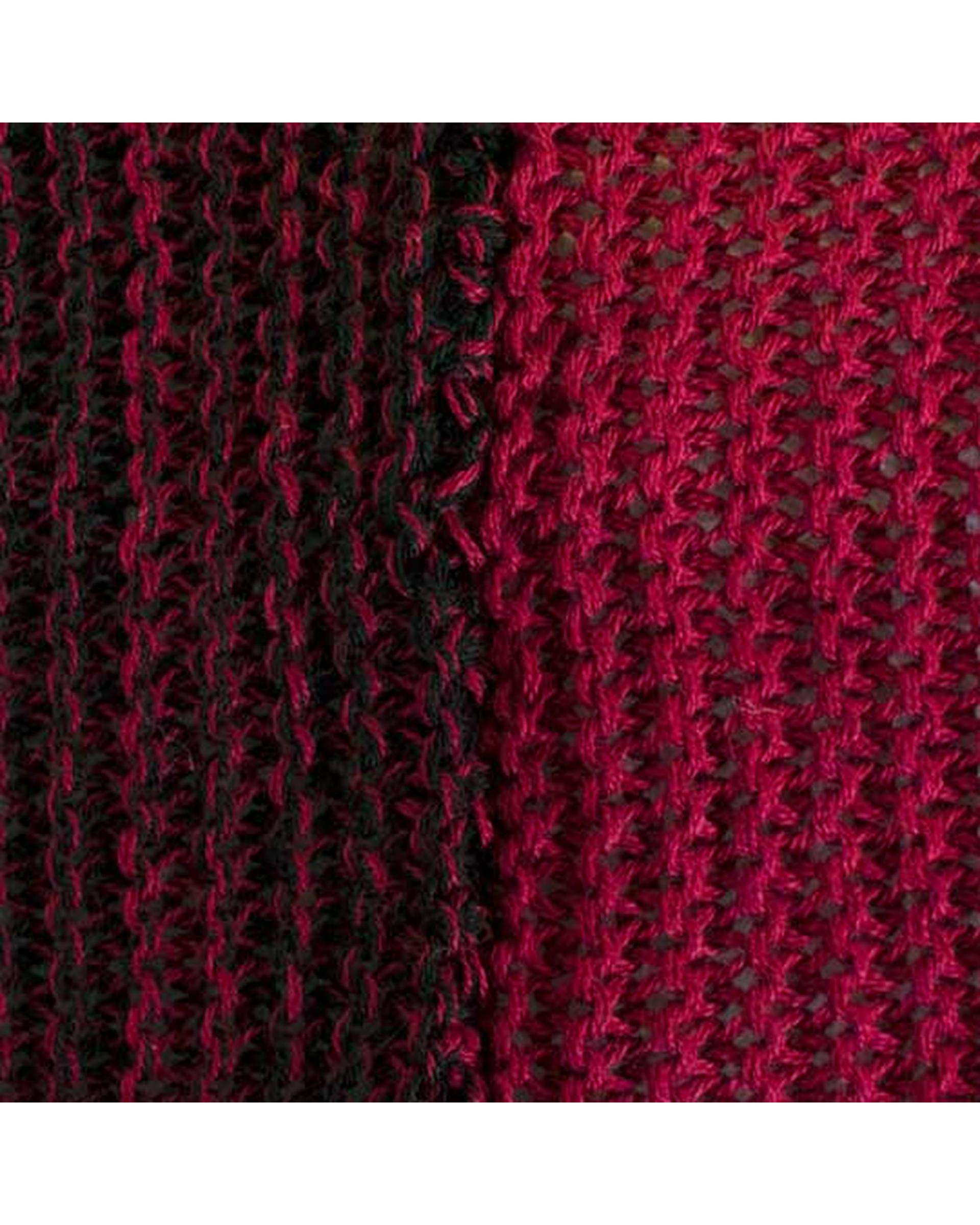 شال گردن بافت زرشکی تارتن Tartan مدل رینگی کد 550000133