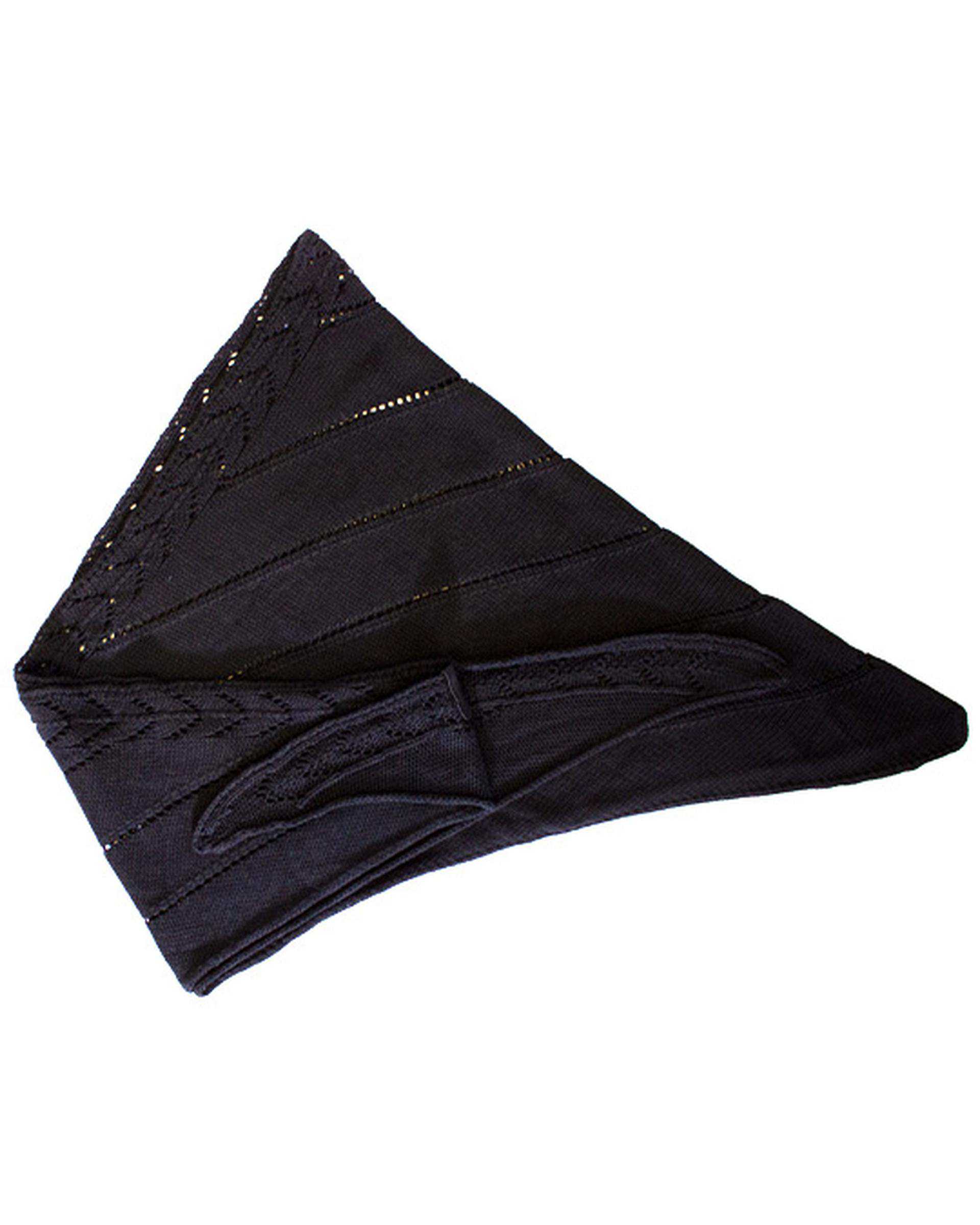 شال گردن بافت مشکی تارتن Tartan مدل آران مثلثی کد 570000436