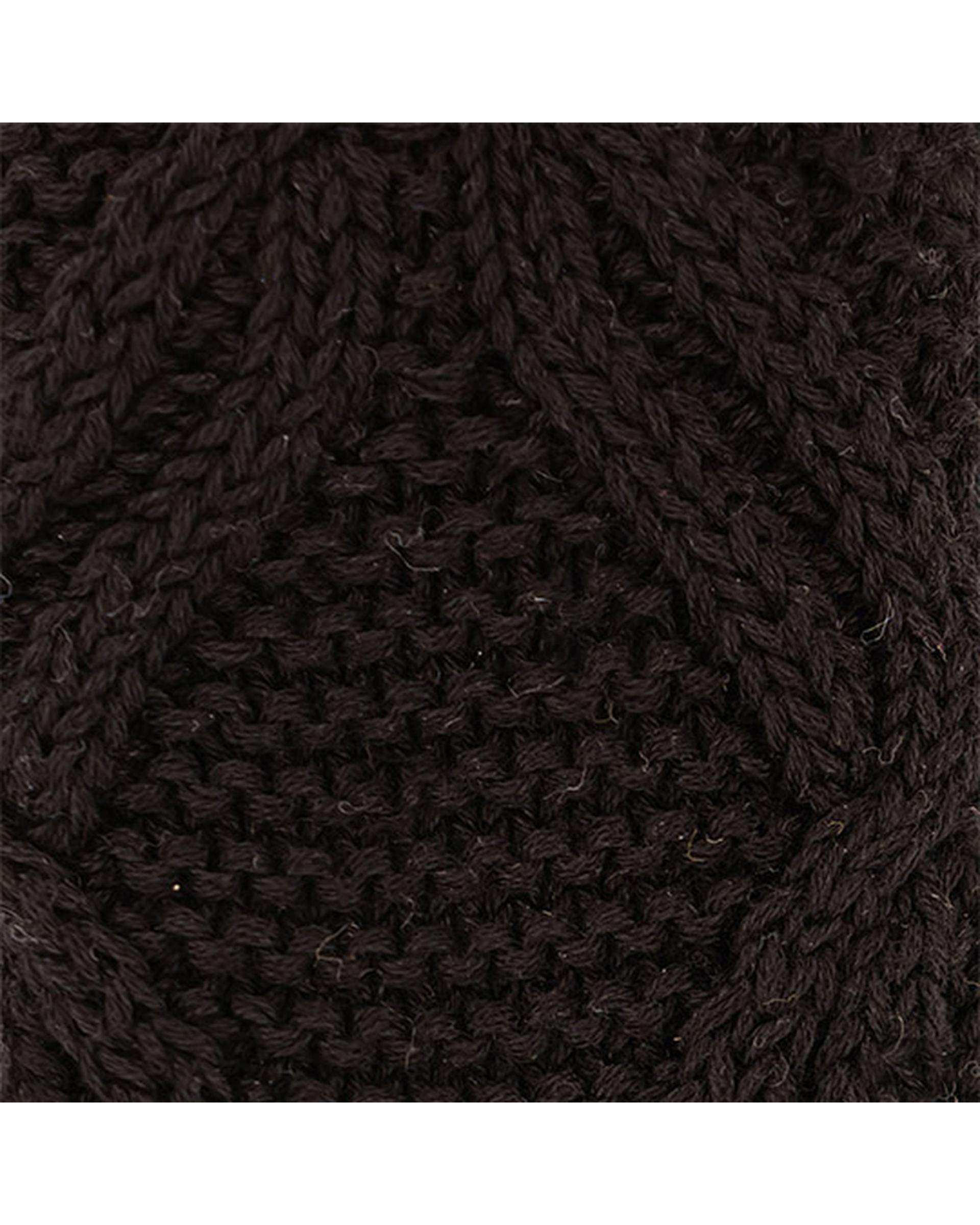 دستکش بافت مشکی تارتن Tartan مدل آران لوزی کد 600013206